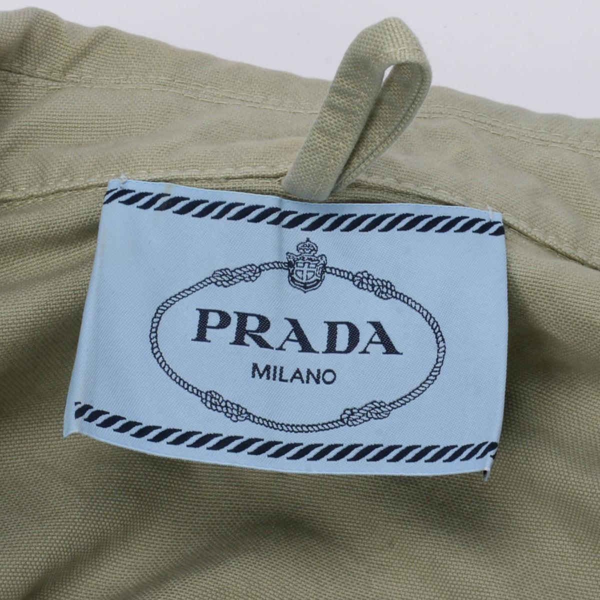 Prada Agave Old Canvas Anorak Jacket IT 38