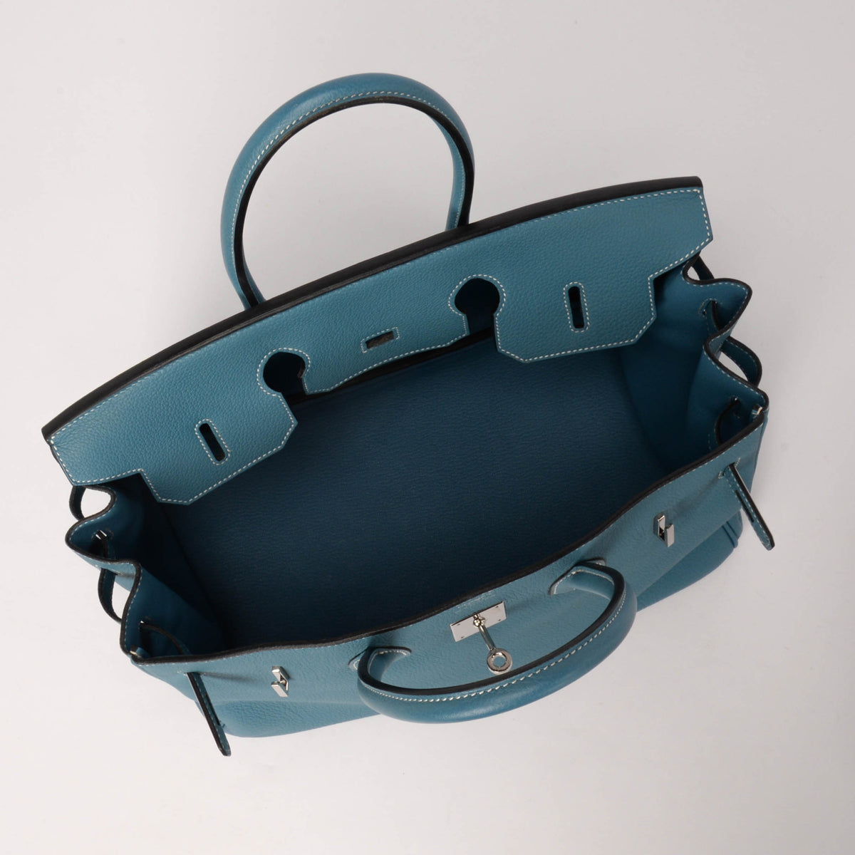 Hermes Blue Jean Togo Birkin 35 PHW