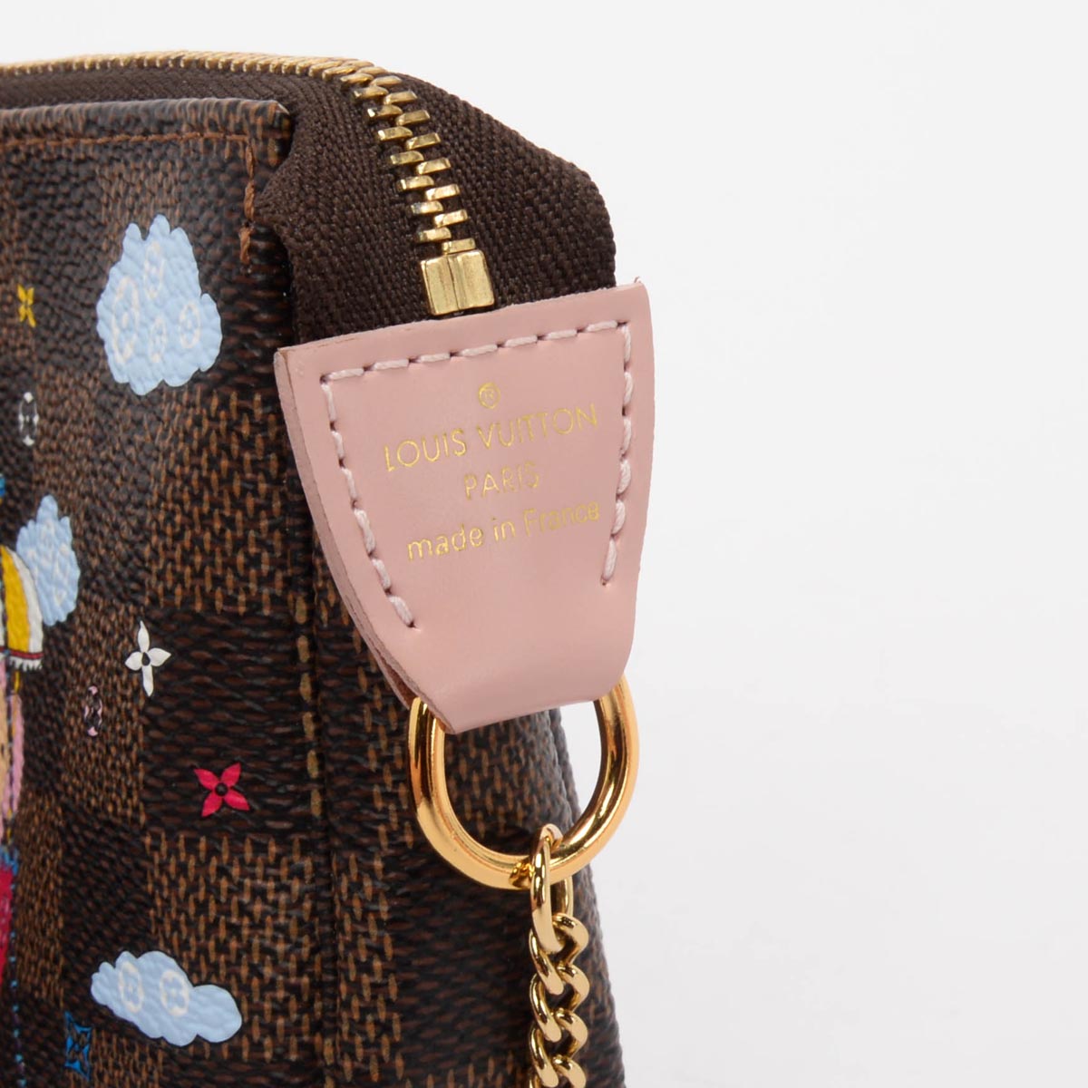 Louis Vuitton Damier Ebene Big Wheel Mini Pochette Accessoires