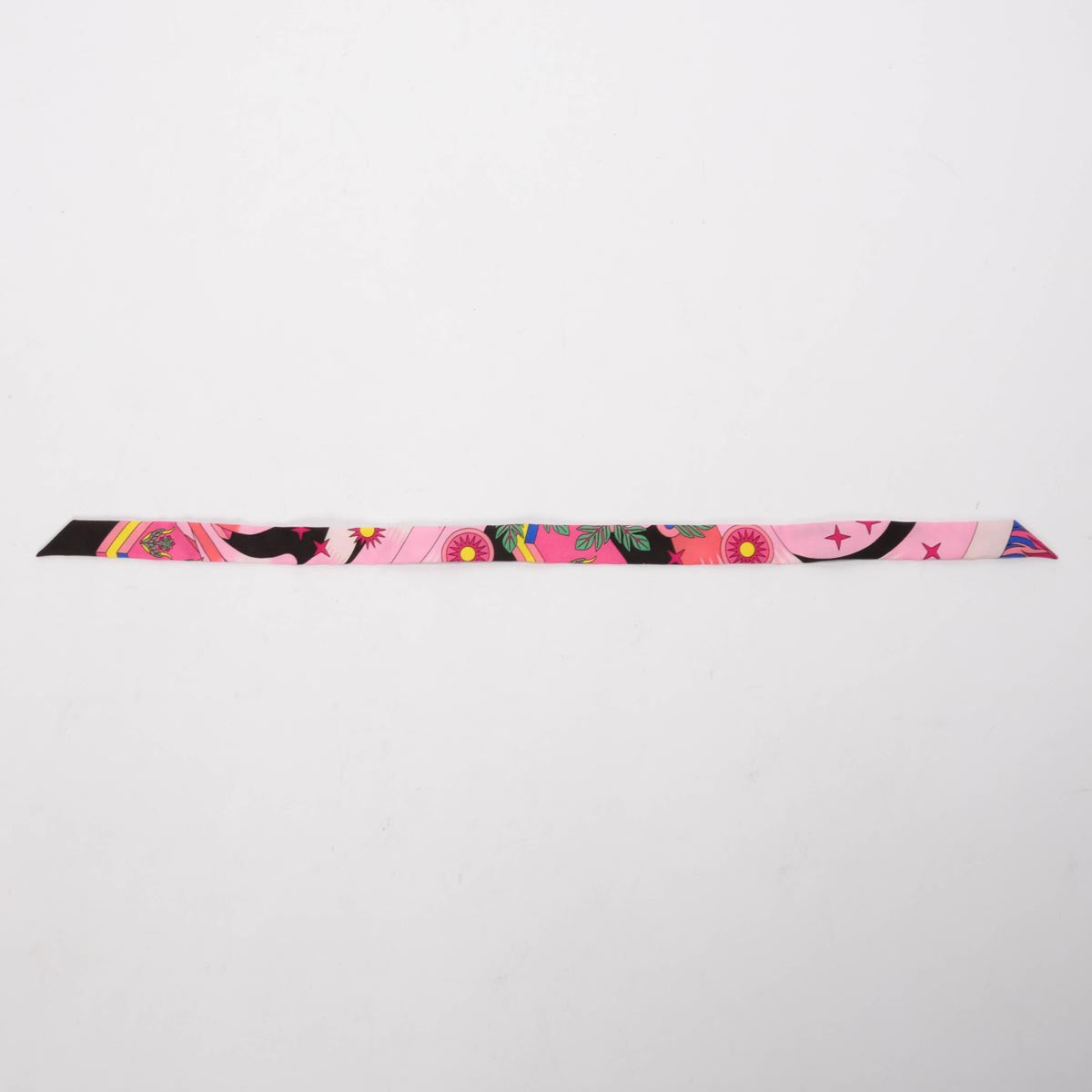 Hermes Rose Vif Silk Upcycling La Source Doll Twilly