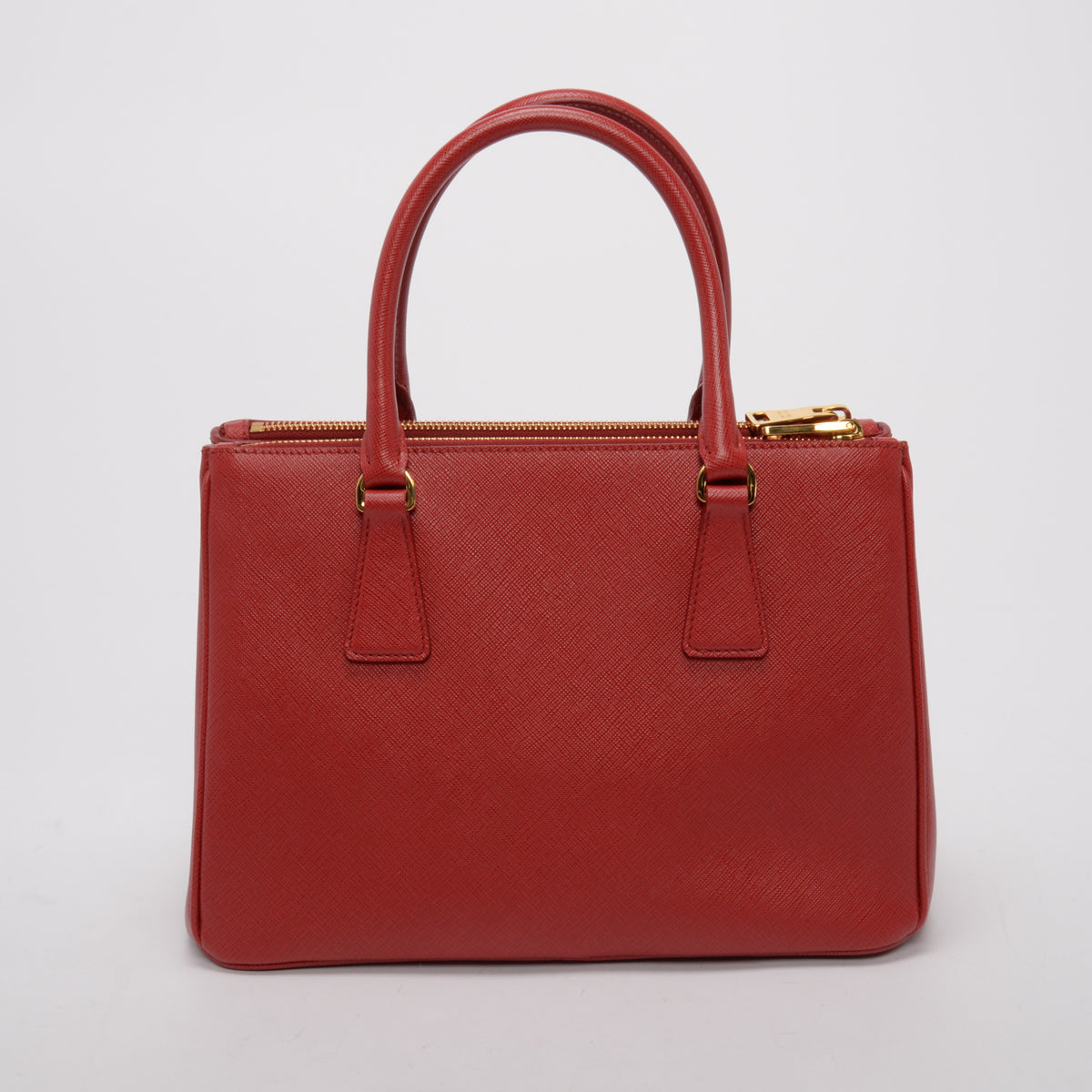 Prada Red Saffiano Lux Small Galleria Tote