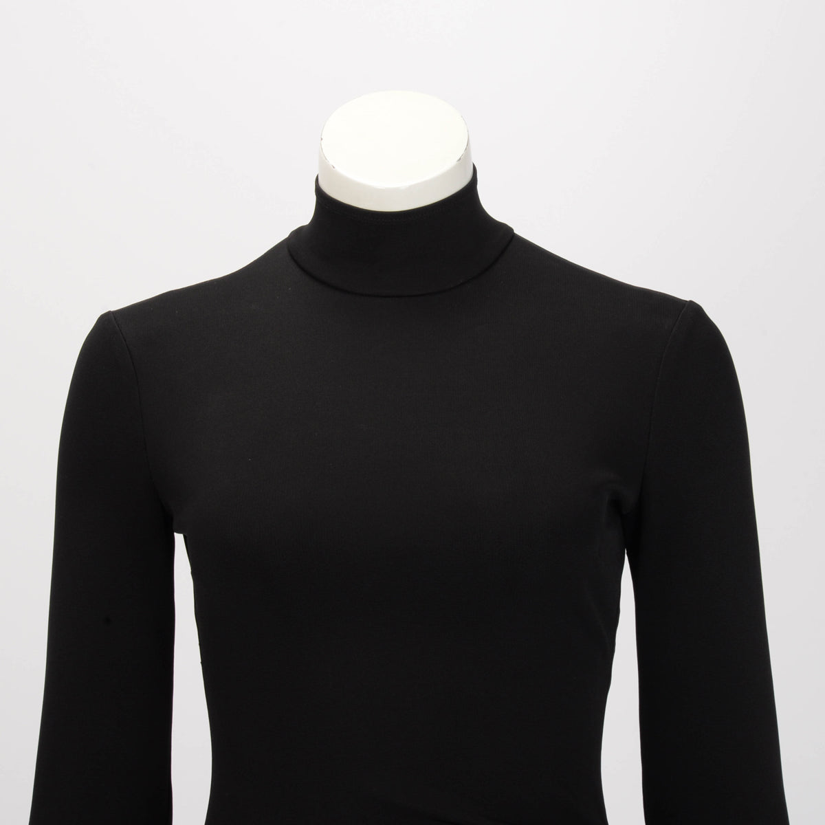 Dolce & Gabbana Black Technical Fabric Long Sleeve Dress IT 40