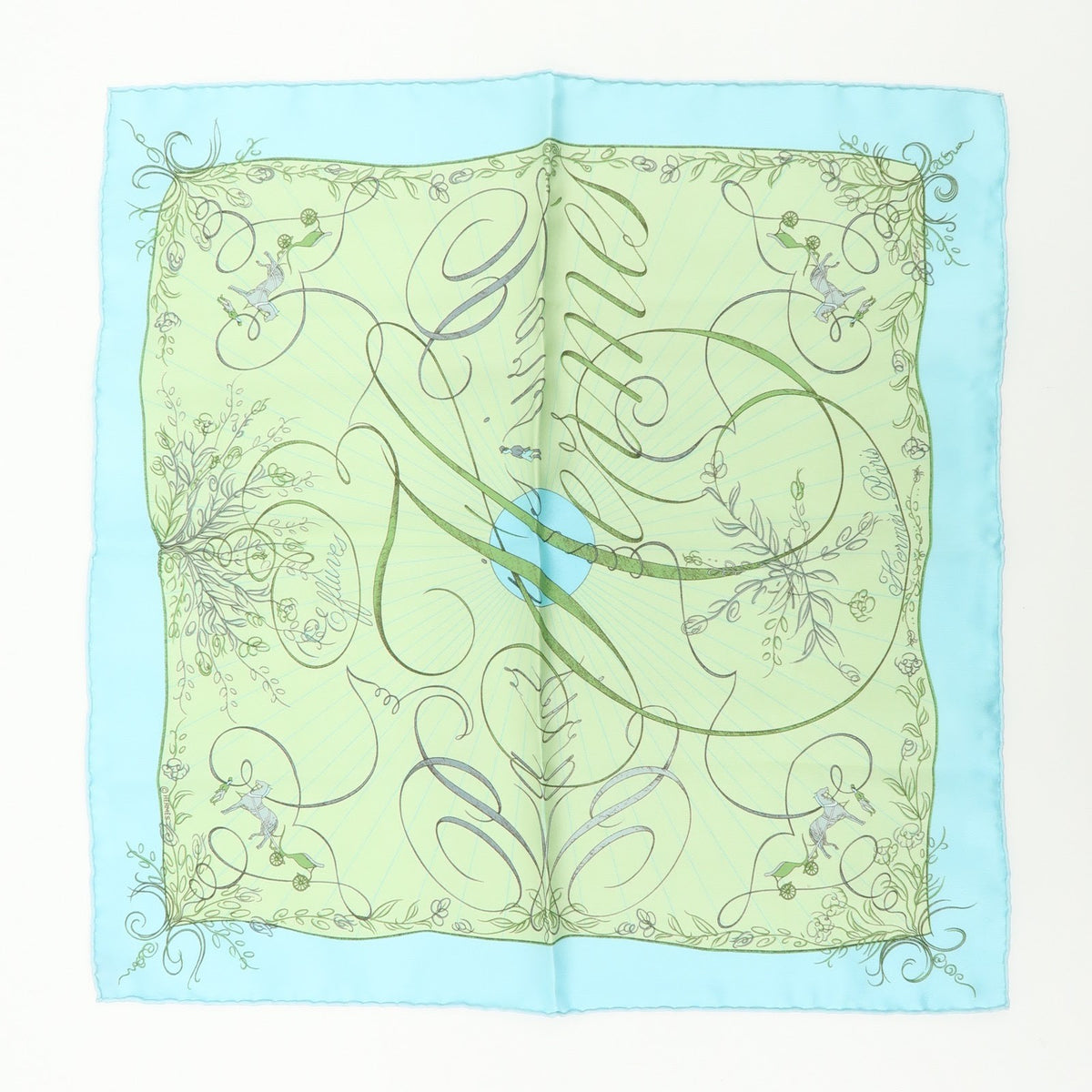 Hermes Les Capucines & Effluves Pocket Square Scarves