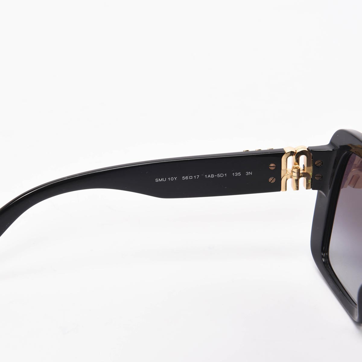 Miu Miu Black Acetate Logo Sunglasses