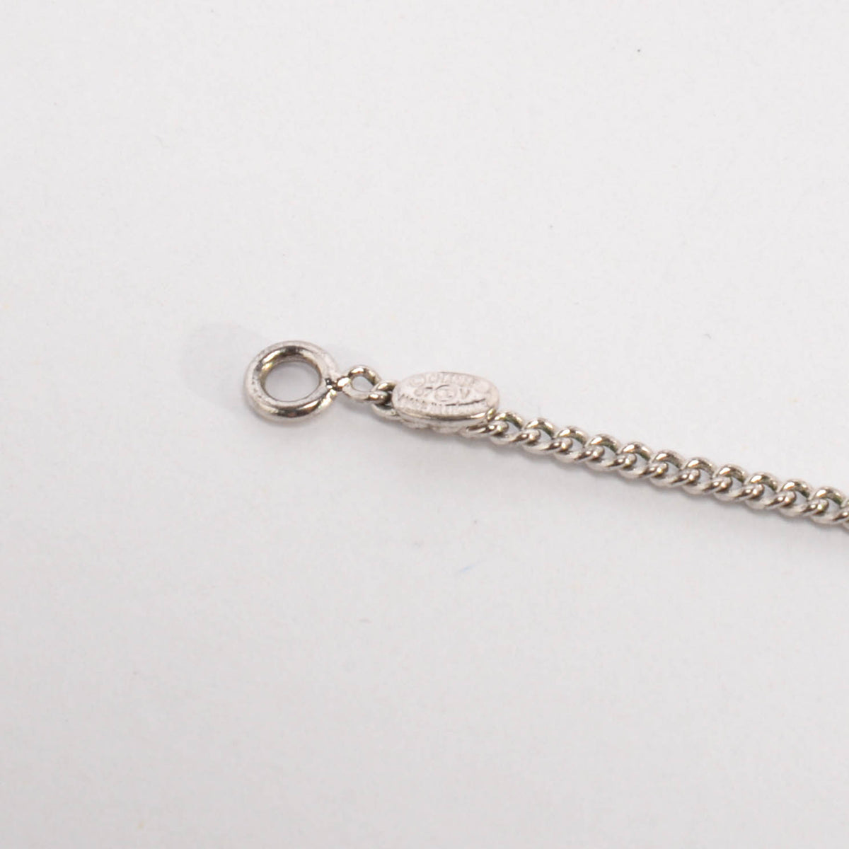 Chanel Black & Silver Enamel CC Necklace
