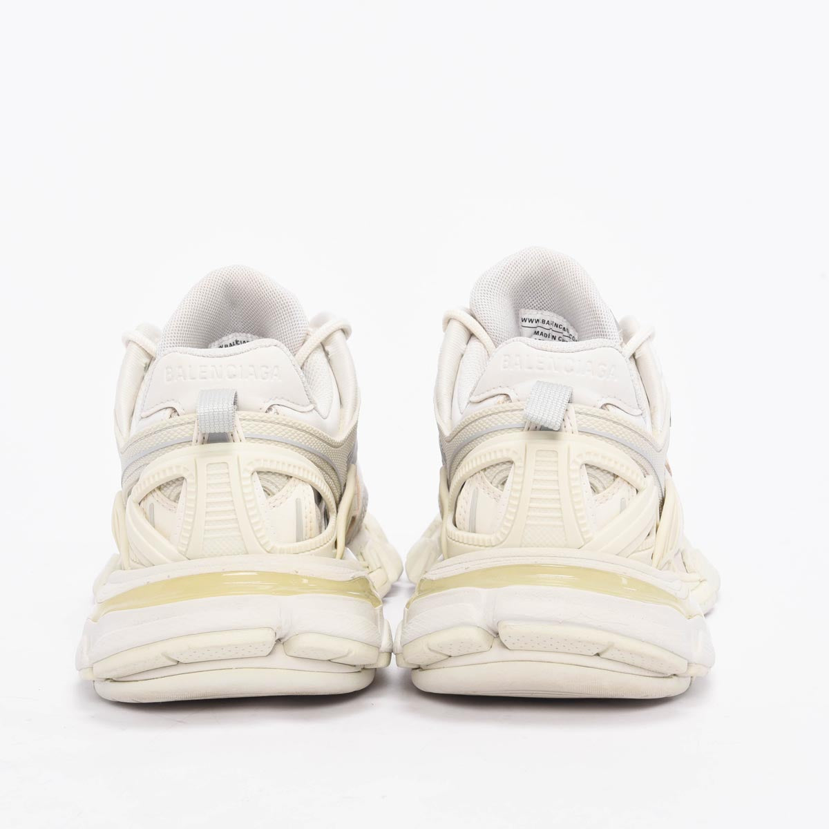 Balenciaga White Mesh Track 2 Open Sneakers 36