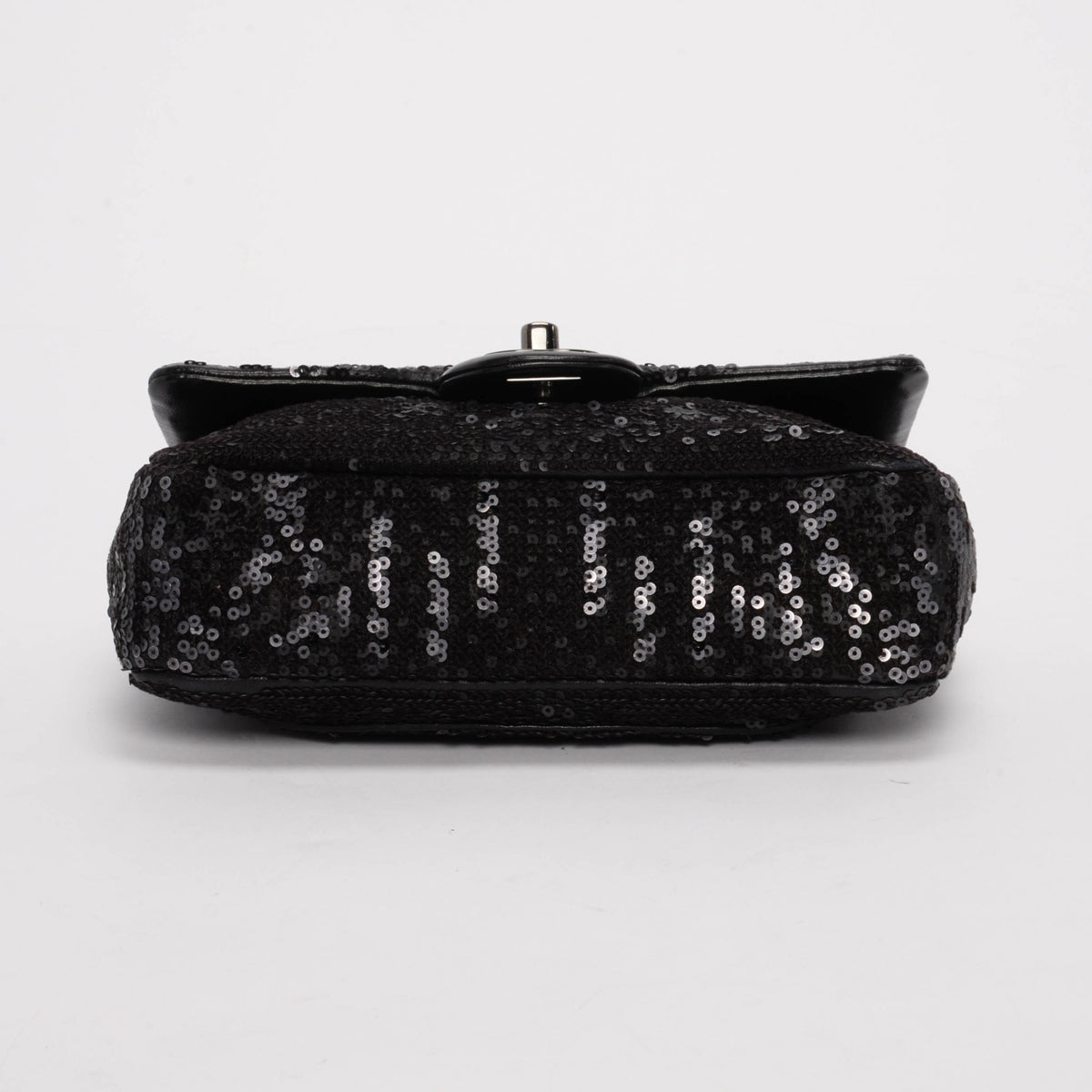 Chanel Black Sequin Moonlight on Water Mini Flap Bag