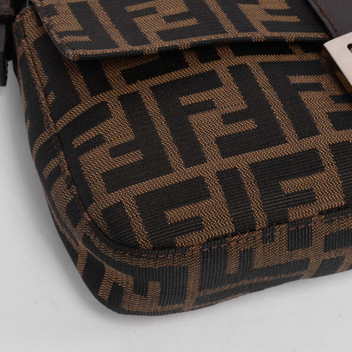 Fendi Tobacco Zucca Canvas Baguette Bag