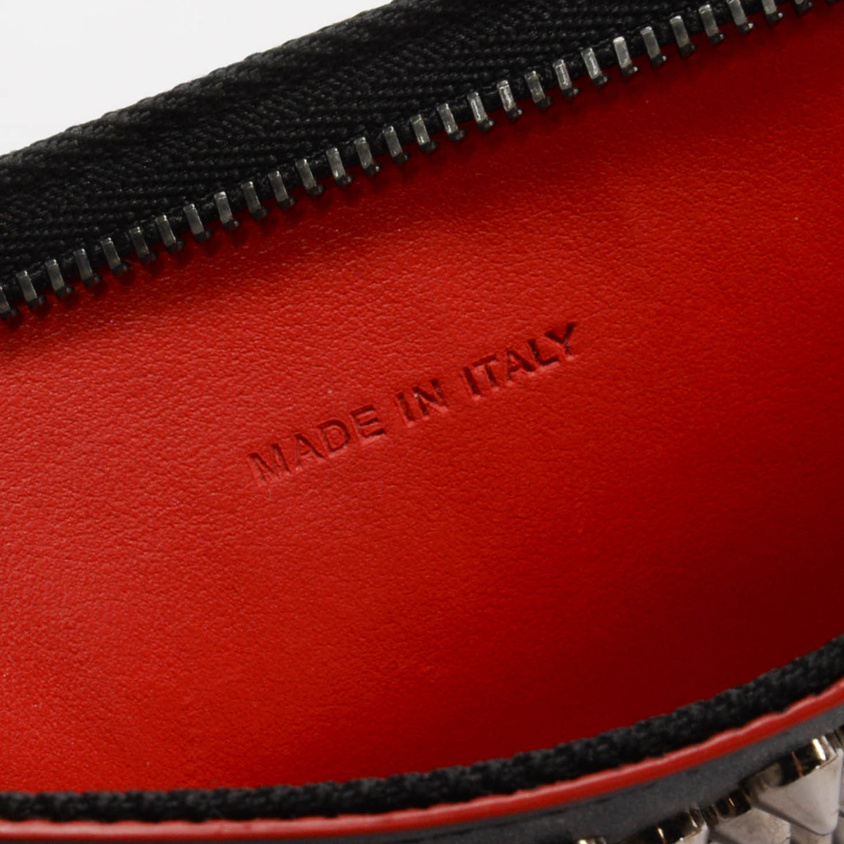 Christian Louboutin Black Calfskin Spike Loubiposh Pouch