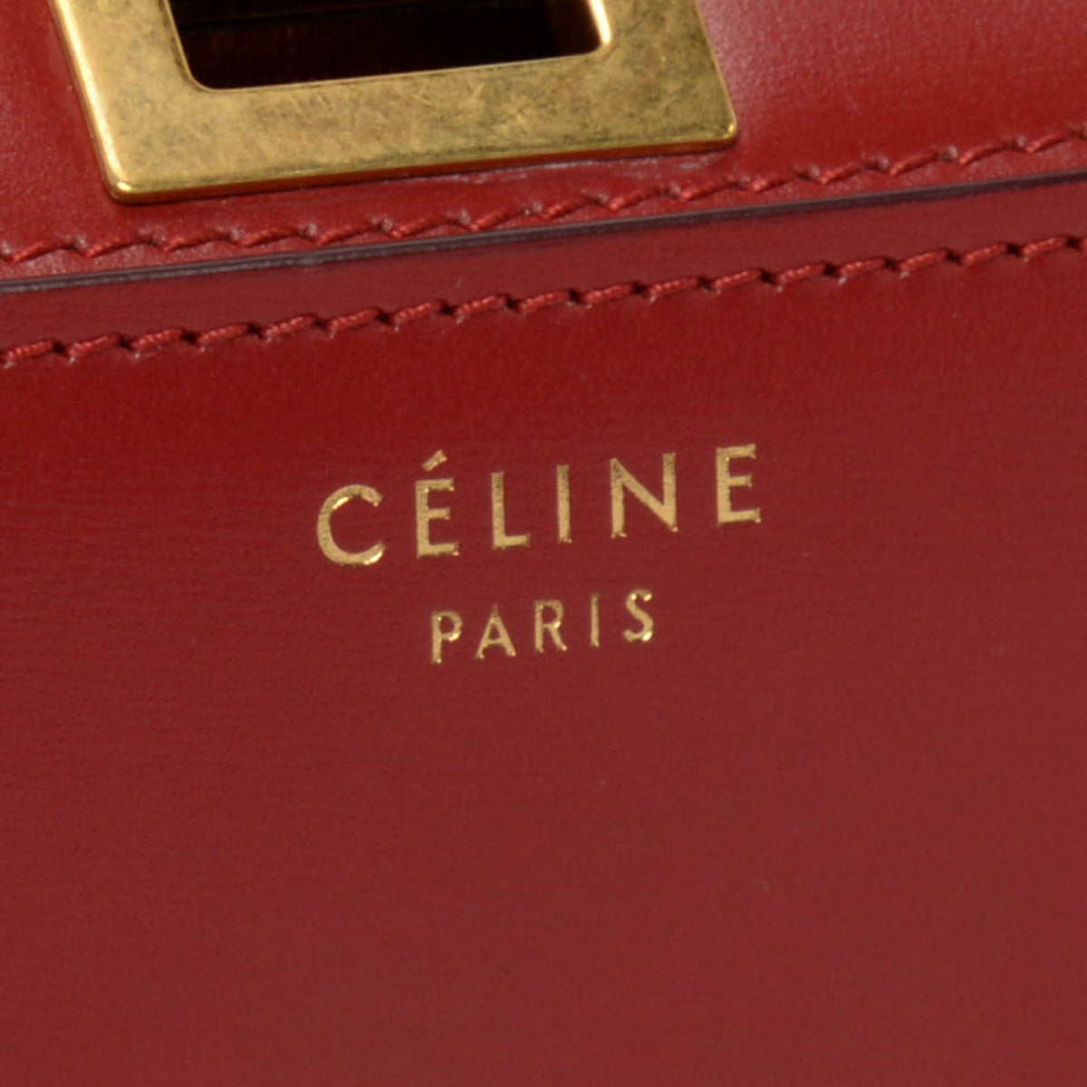 Celine Red Box Calf Classic Box Bag