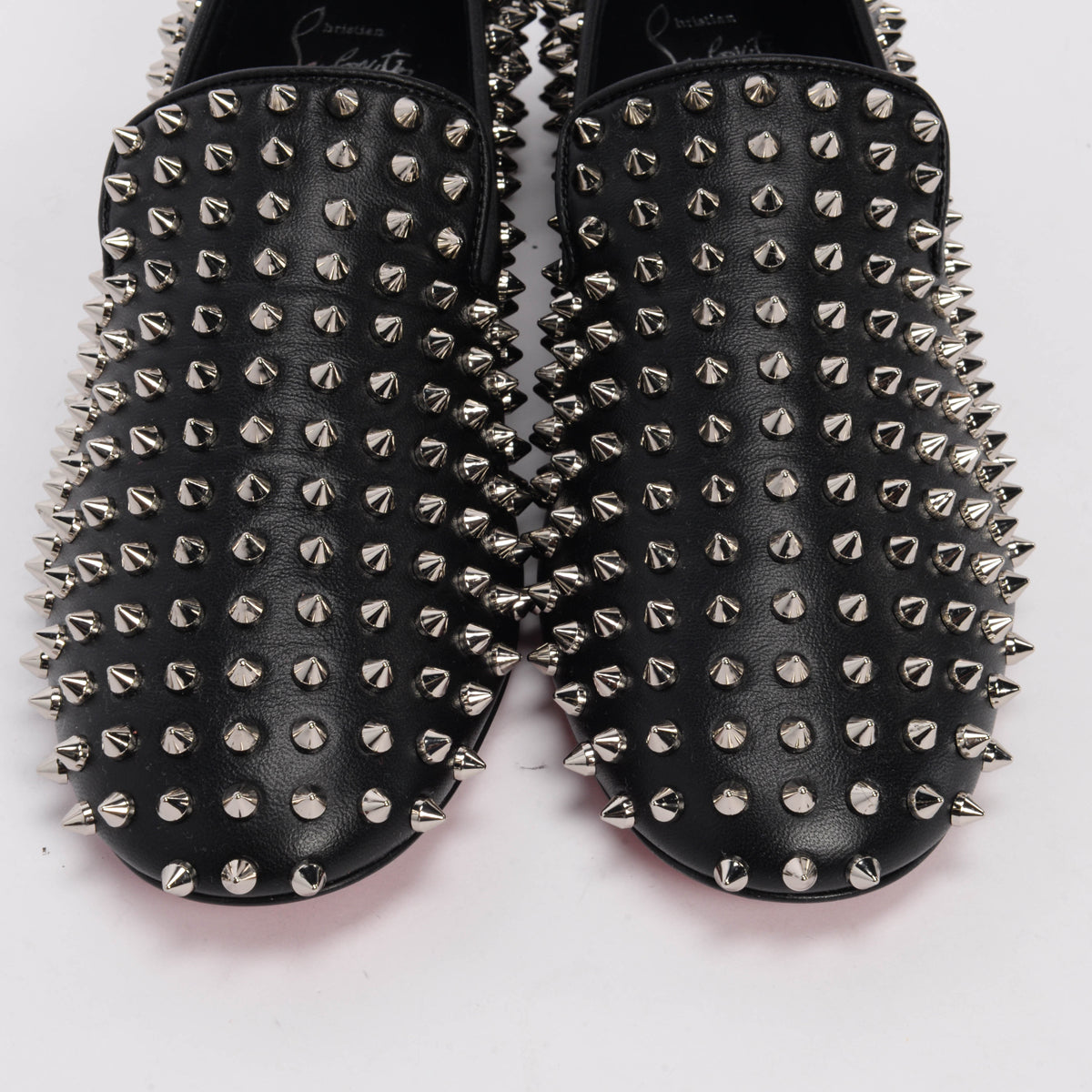 Christian Louboutin Black Spikeasy Loafers 38