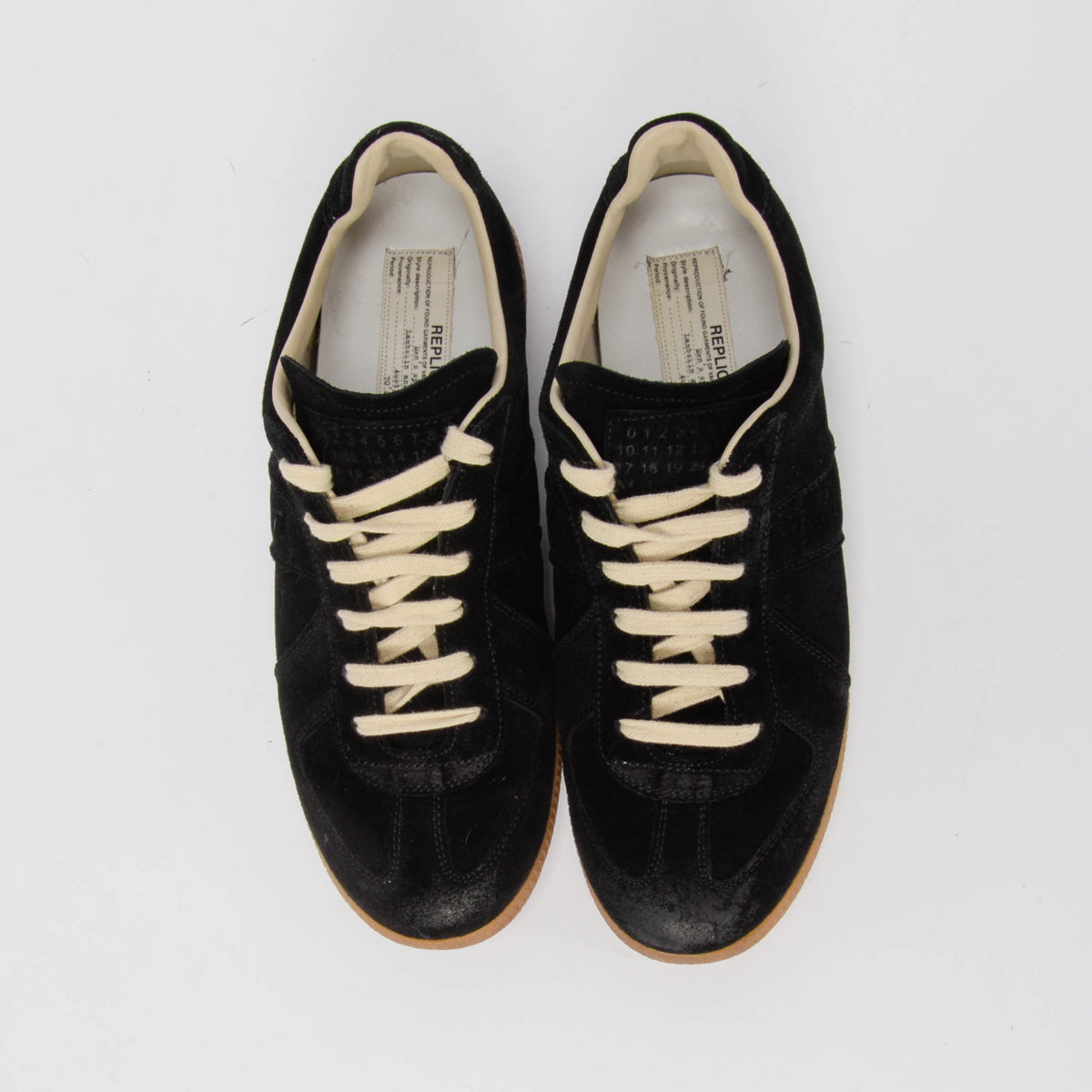 Maison Margiela Black Suede Replica Sneakers 38.5