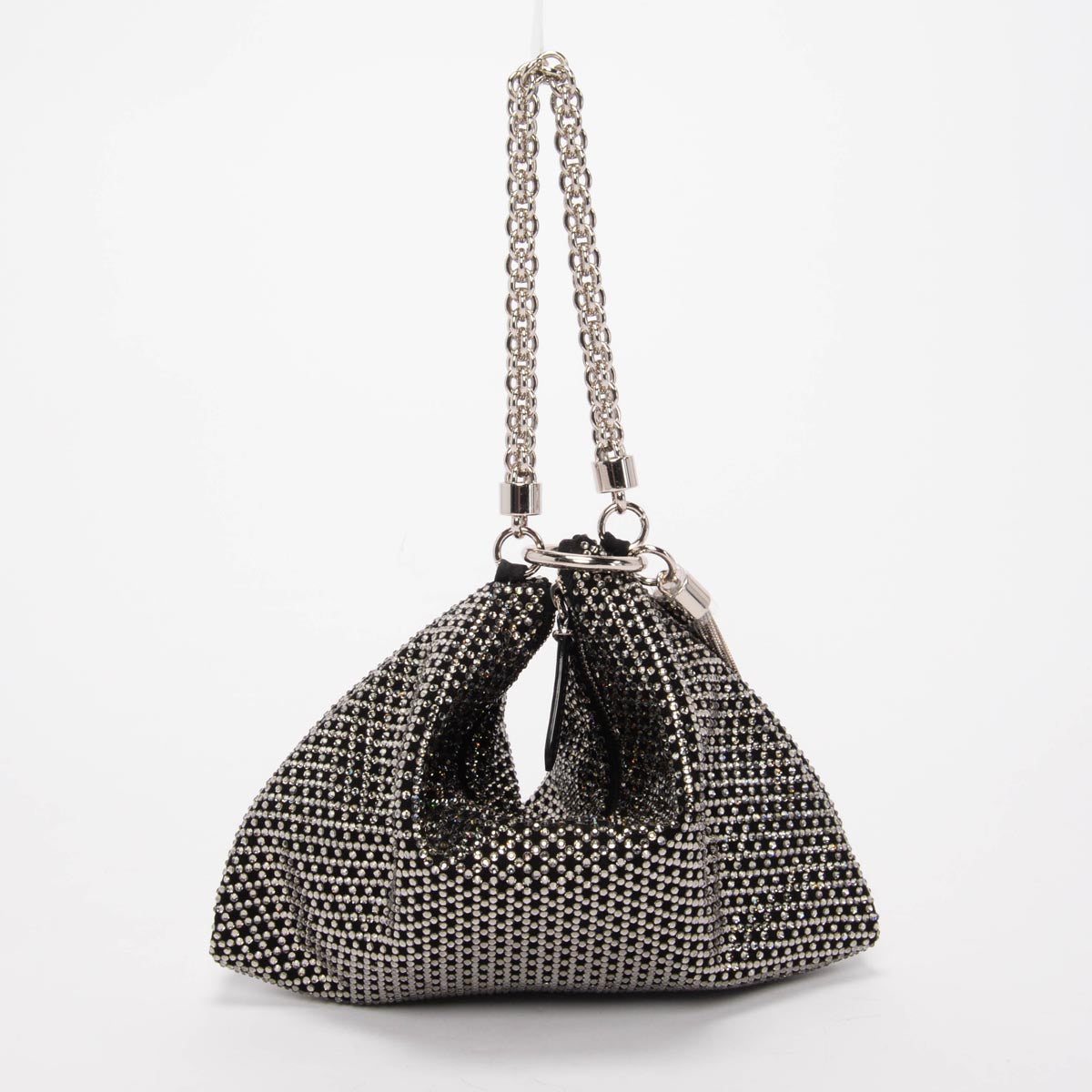 Jimmy Choo Black Crystal Embellished Callie Clutch Bag