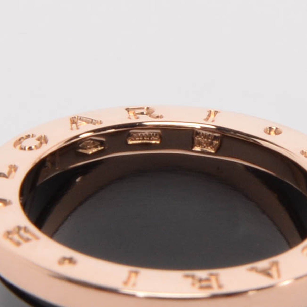 Bulgari Black 18k Rose Gold B.zero1 Four-Band Ring