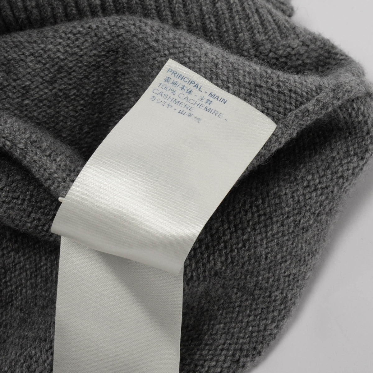 Louis Vuitton Grey Cashmere Knit Signature Logo Sweater S