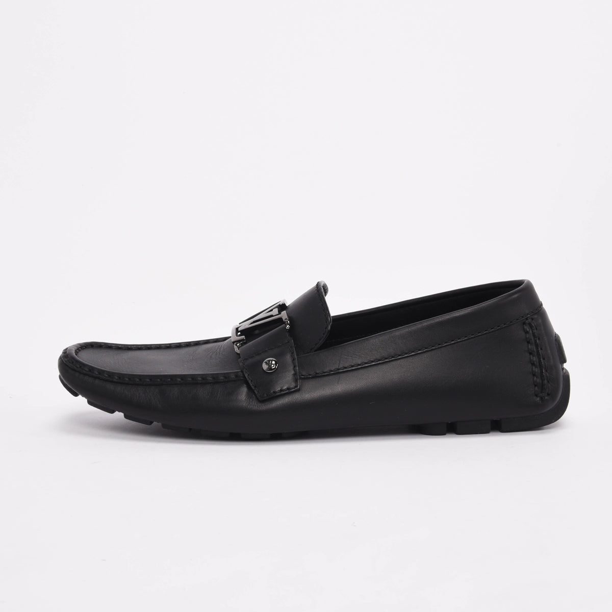 Louis Vuitton Black Calfskin Monte Carlo Mocassins 8.5