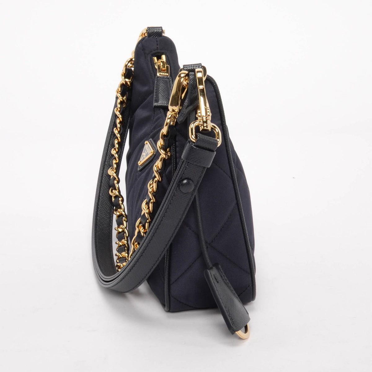 Prada Navy Quilted Nylon Re-Edition Mini Bag