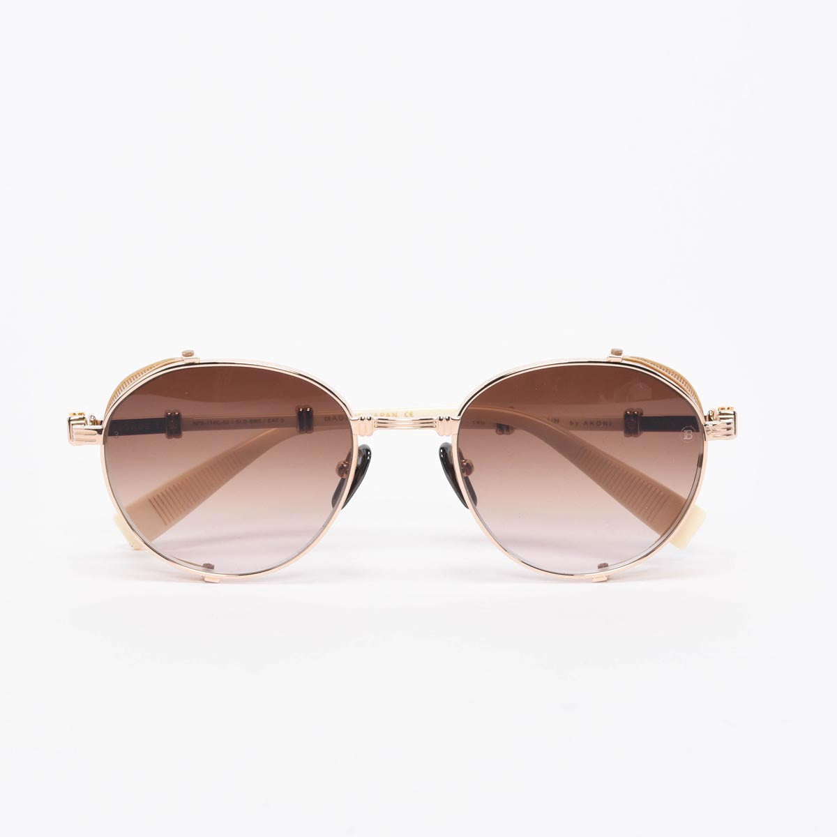 Balmain Cream & Gold Brigade Sunglasses