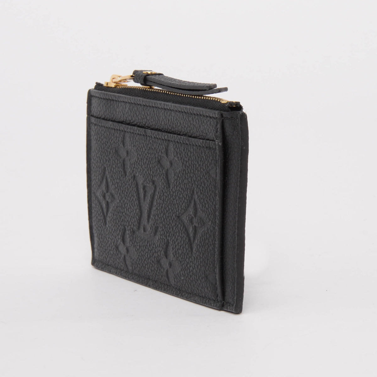 Louis Vuitton Black Monogram Empreinte Zip Card Holder