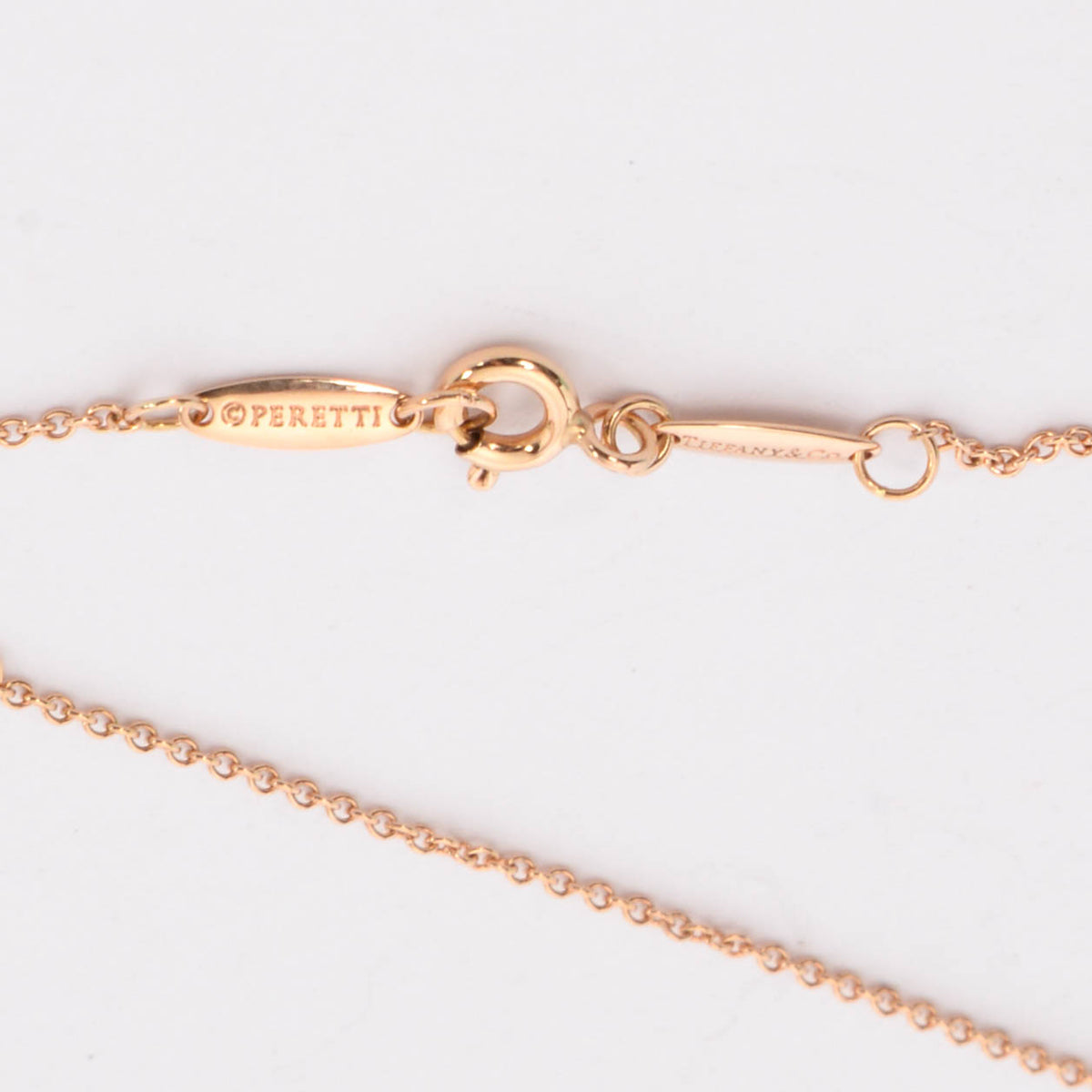 Tiffany & Co 18k Rose Gold Elsa Peretti Open Heart Pendant