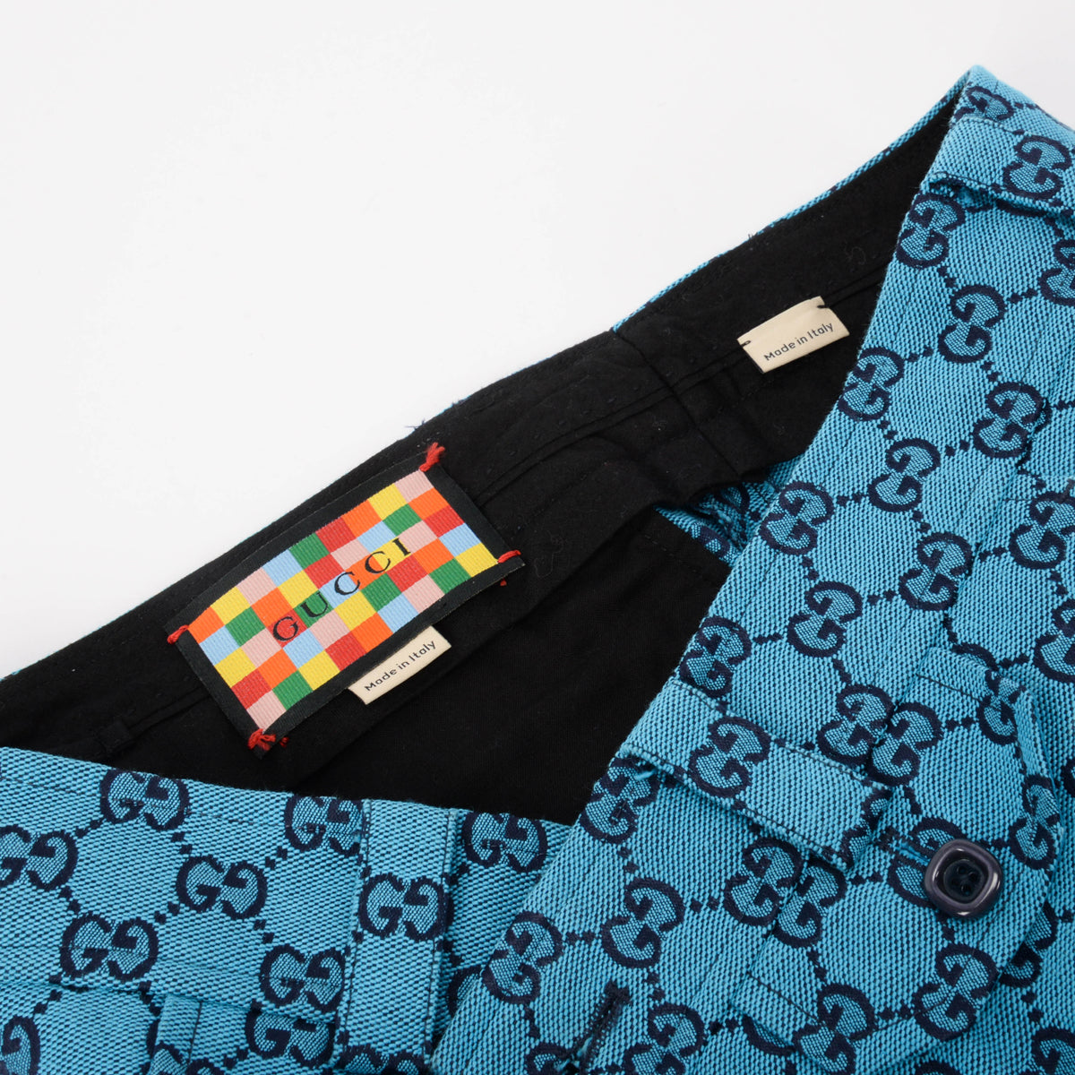 Gucci Blue GG Canvas Flared Pant IT 42