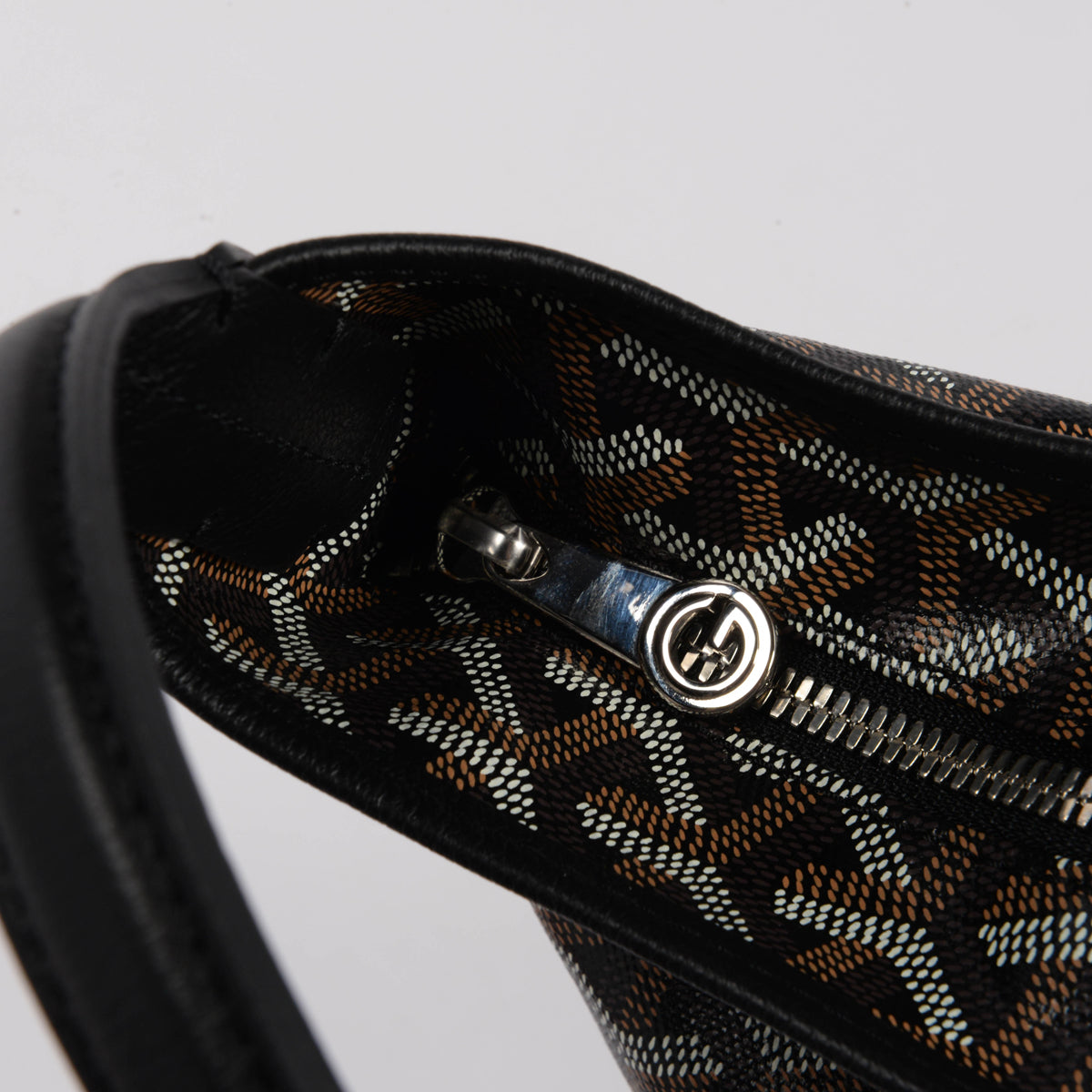 Goyard Black Goyardine Boheme Hobo