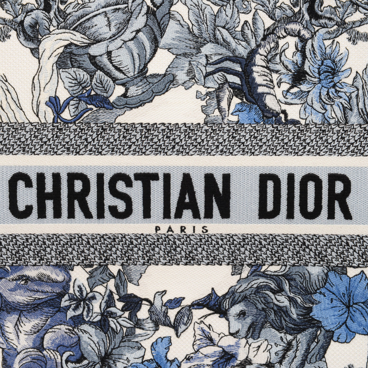 Dior Blue Le Monde Limited Edition Large Book Tote