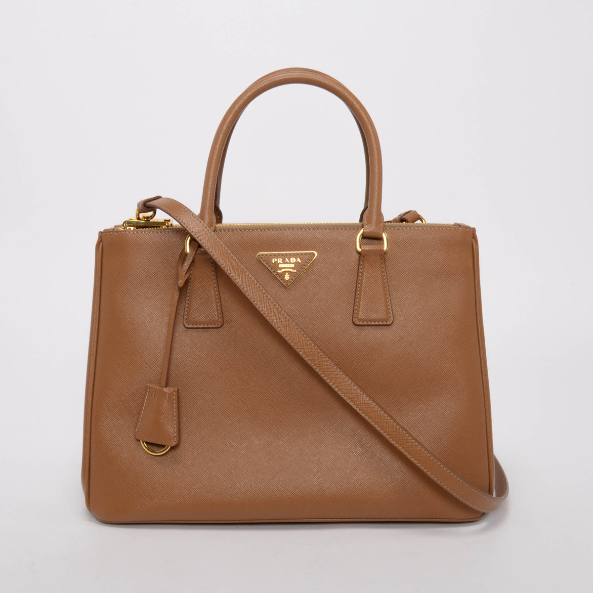 Prada Caramel Saffiano Lux Large Galleria Tote