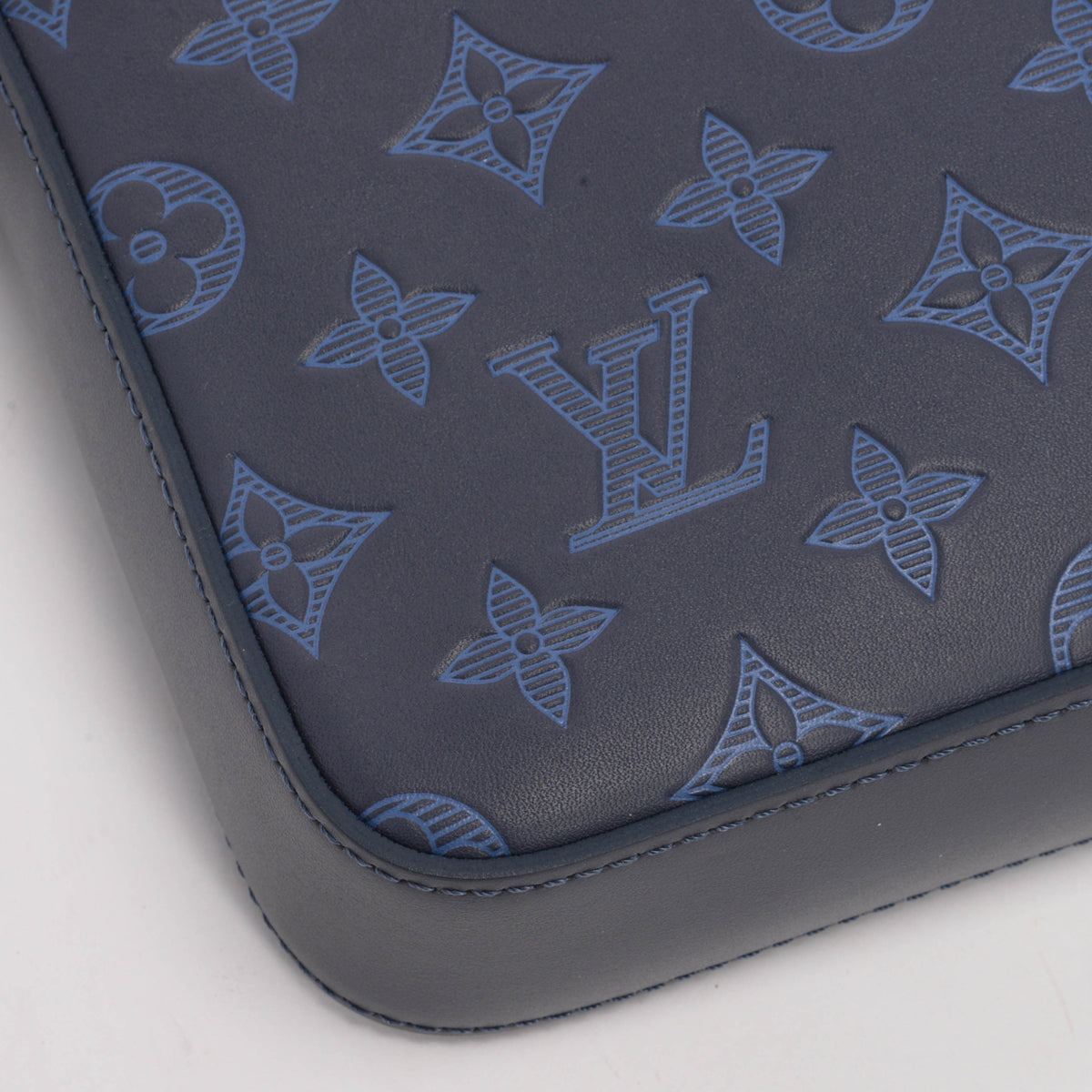 Louis Vuitton Blue Monogram Shadow Duo Messenger Bag