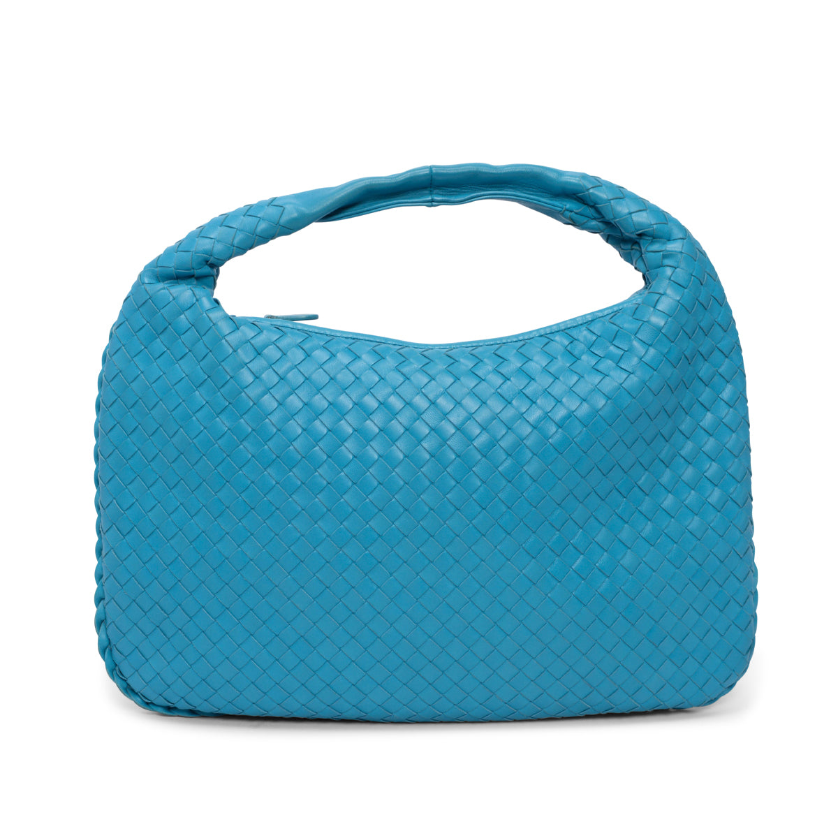 Bottega Veneta Aqua Intrecciato Small Veneta Hobo Bag
