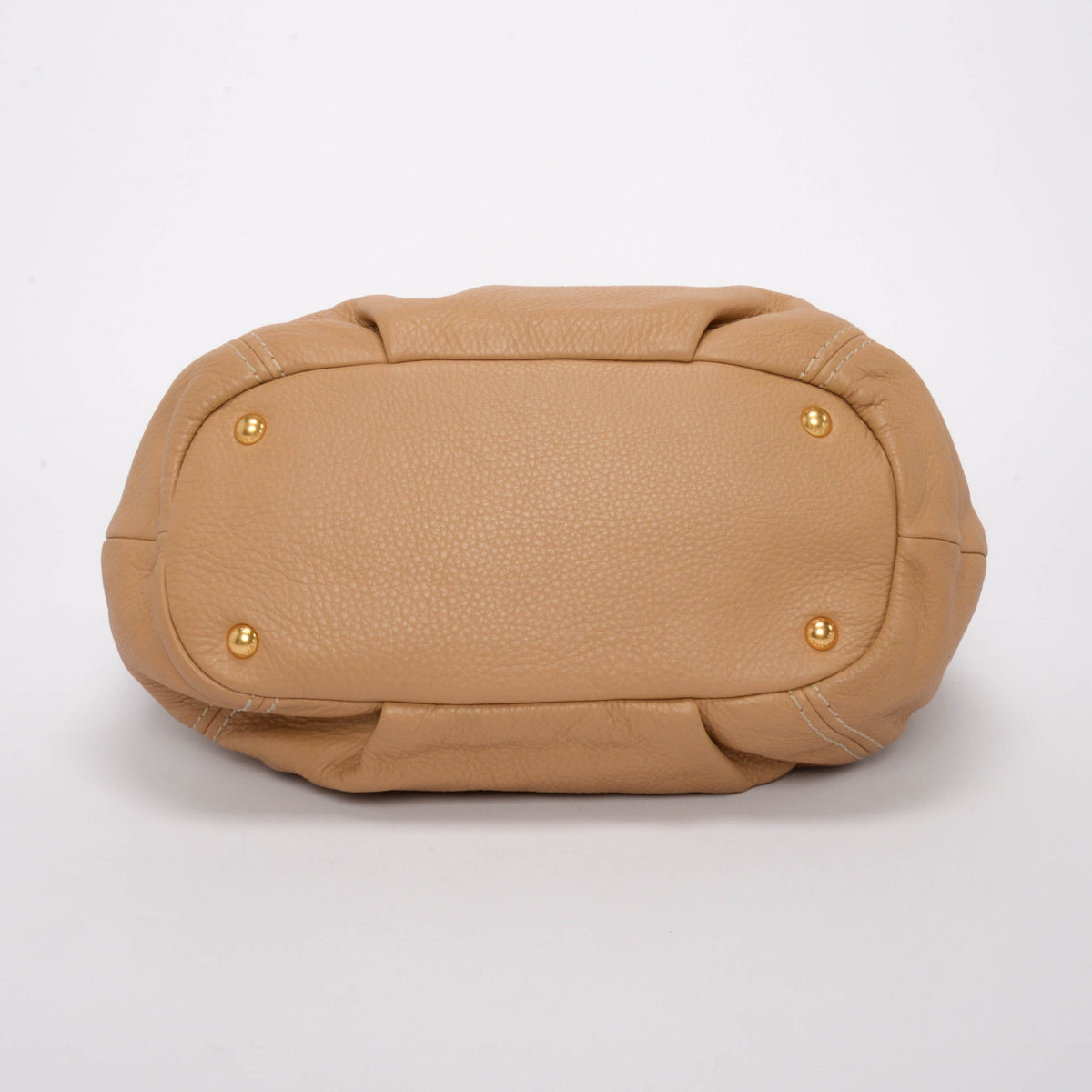 Prada Beige Grained Calfskin Vitello Daino Bag