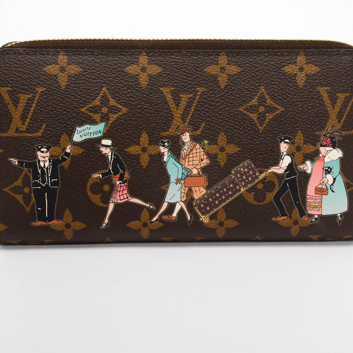 Louis Vuitton Monogram Canvas Illustre Zippy Wallet