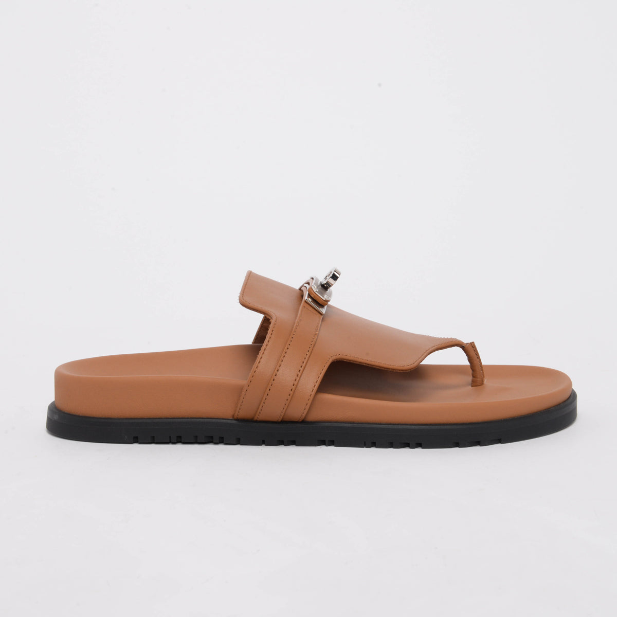 Hermes Naturel Calfskin Empire Sandals 40