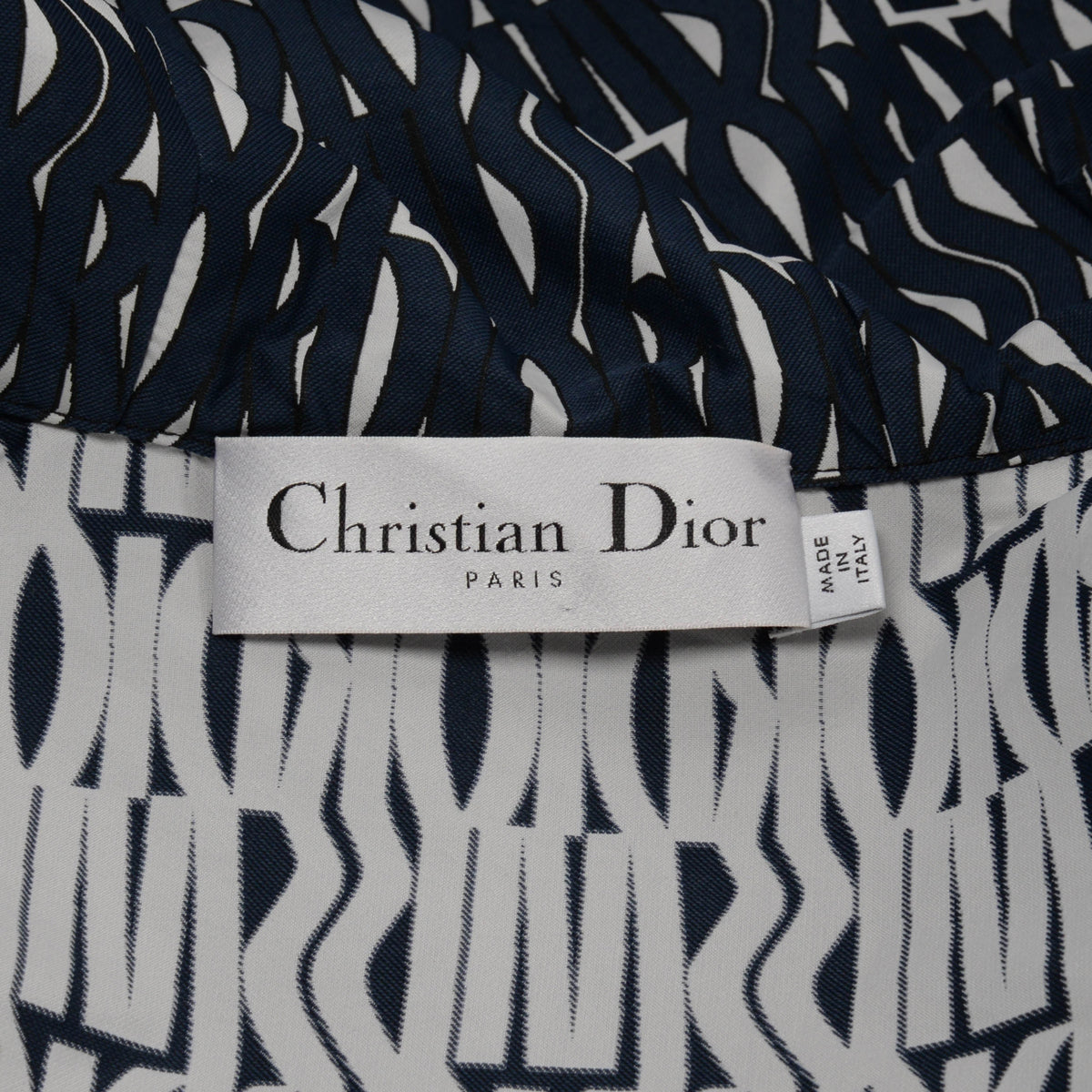 Dior Navy Technical Taffeta Miss Dior Allover Jacket XS