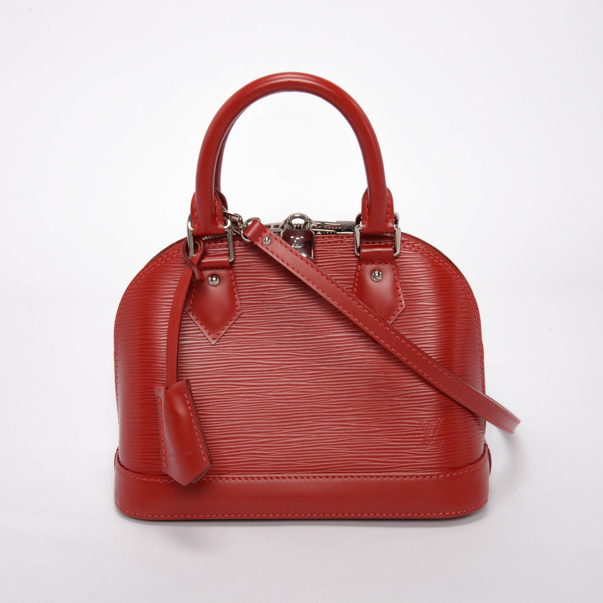 Louis Vuitton Carmine Red Epi Leather Alma BB