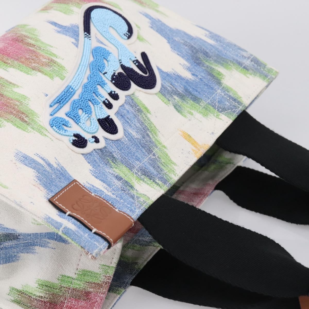 Loewe x Paula's Ibiza Embellished Printed Canvas Tote