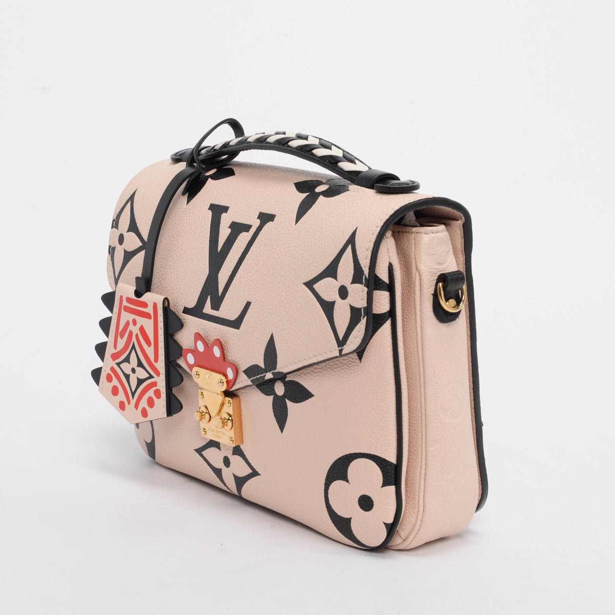Louis Vuitton Creme Empreinte Monogram Giant Crafty Pochette Metis