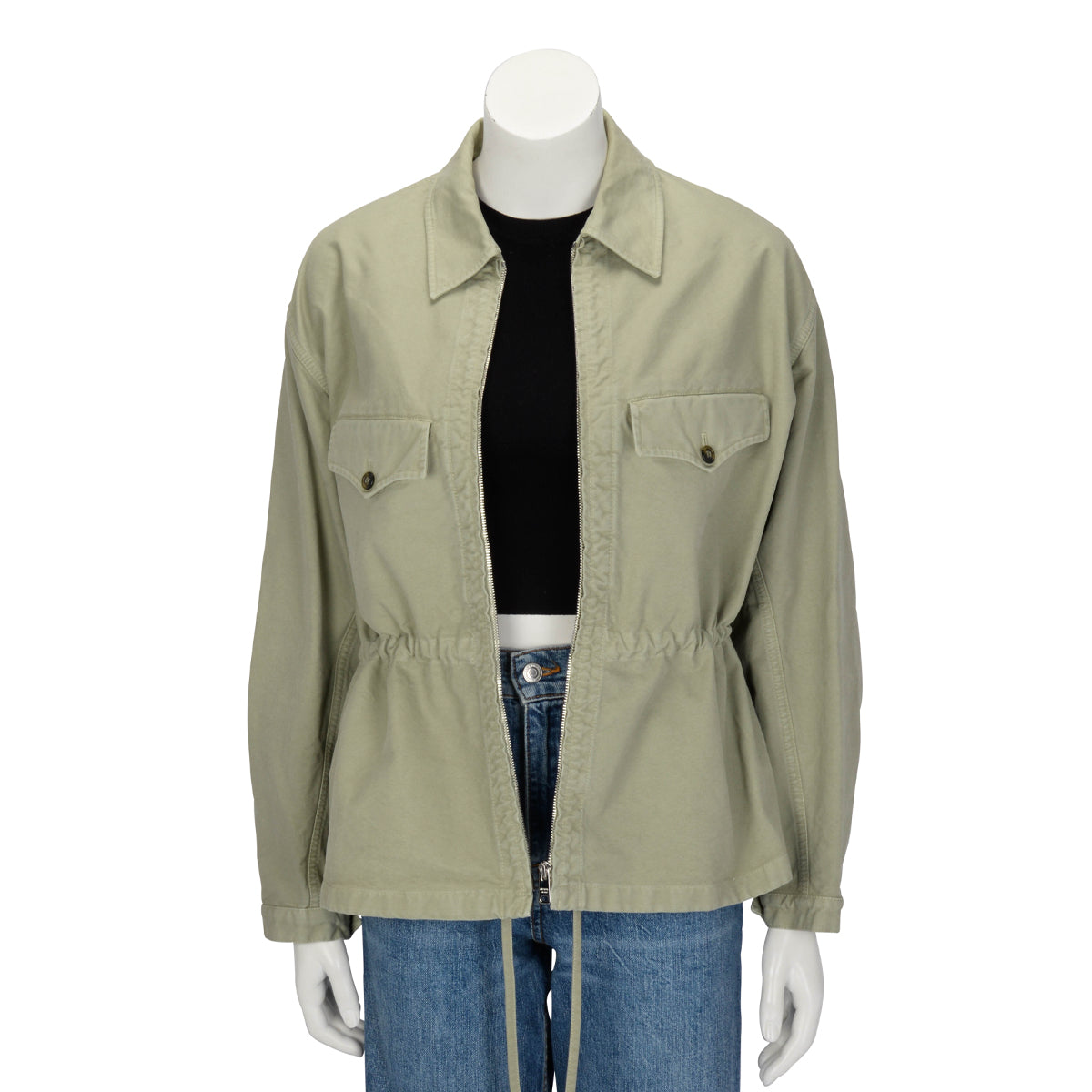 Prada Agave Old Canvas Anorak Jacket IT 38