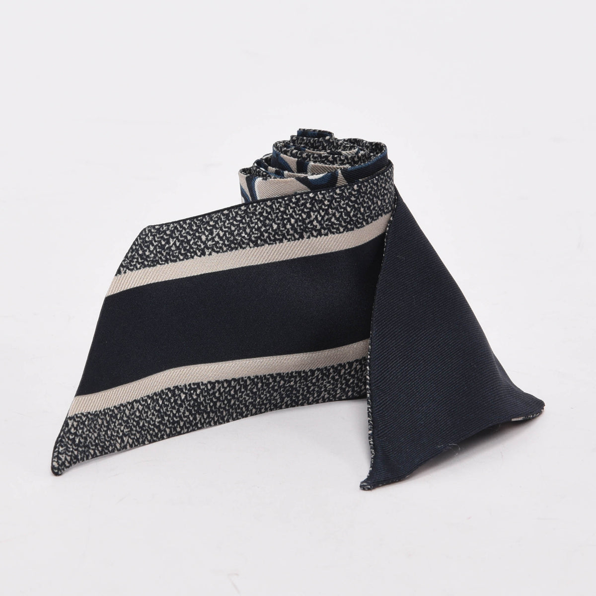 Dior Navy Silk Dior Oblique Mitzah