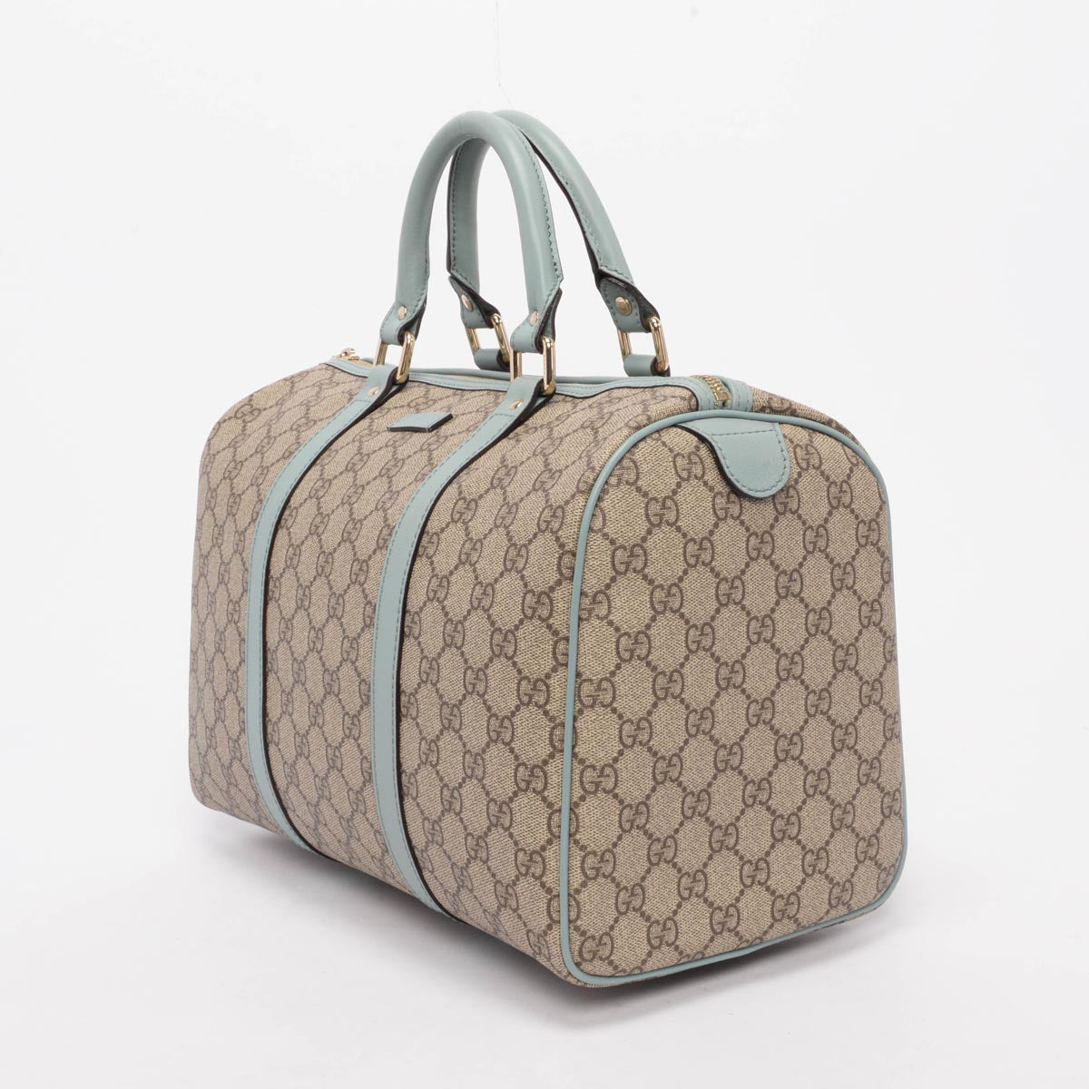 Gucci Light Blue GG Plus Monogram Joy Boston Bag