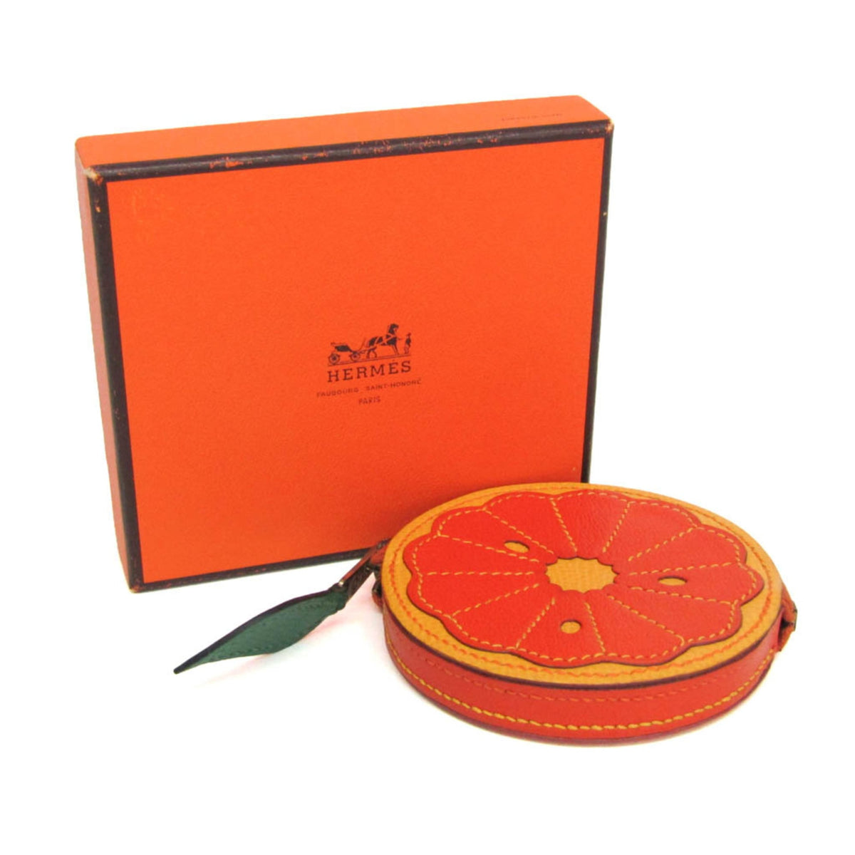 Hermes Orange Tutti Fruitti Orange Slice Coin Purse