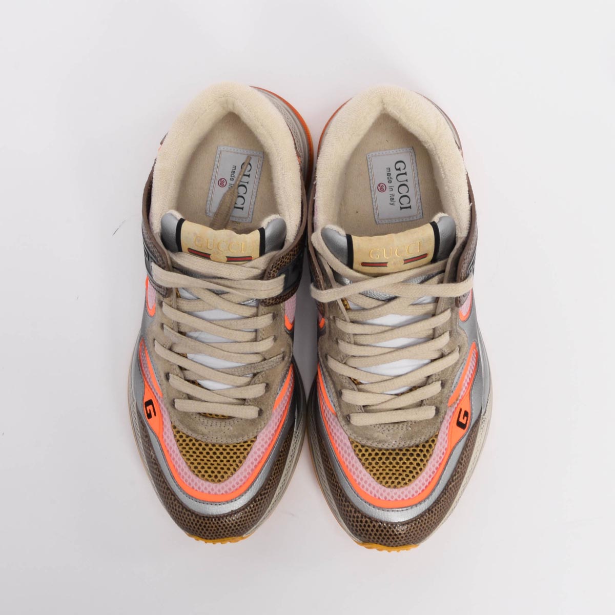 Gucci Grey Tejus Printed Ultrapace Sneakers 38