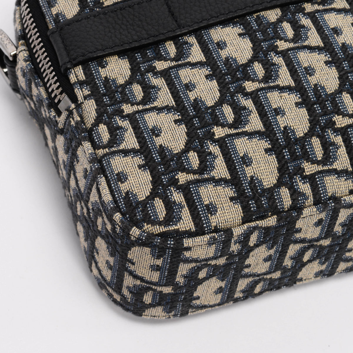 Dior Navy Oblique Jacquard Safari Bag