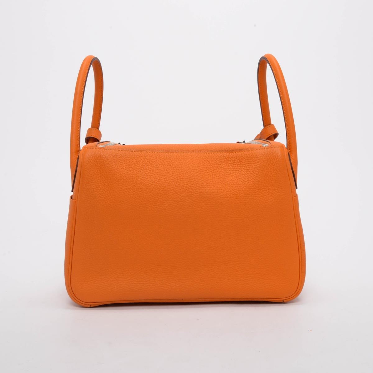 Hermes Apricot Clemence Lindy 30