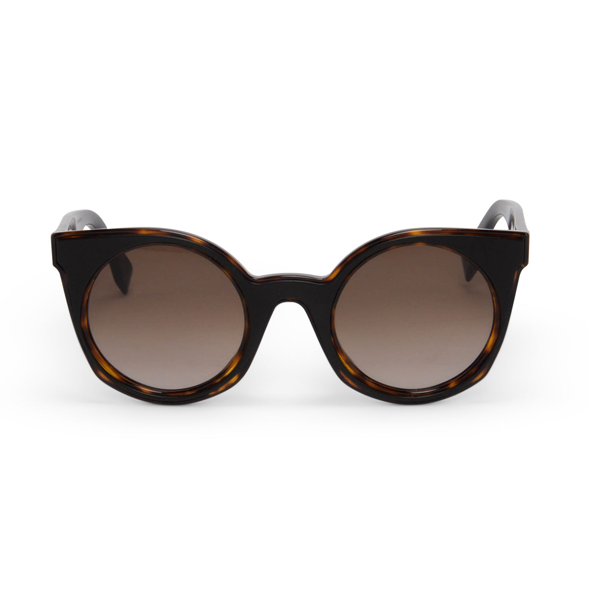 Fendi Havana Fendi You Round Sunglasses