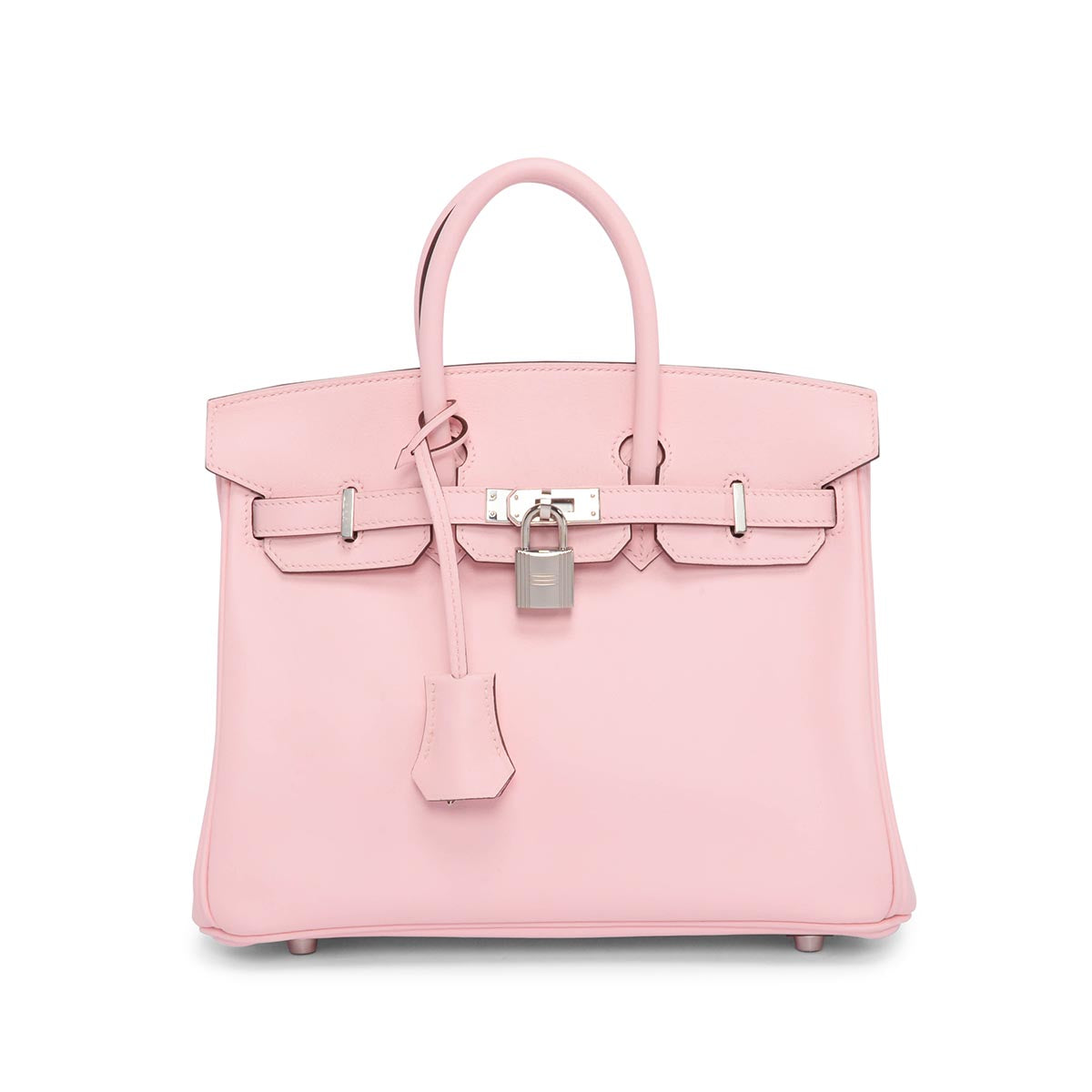 Hermes Rose Sakura Veau Johnathan Birkin 25 PHW