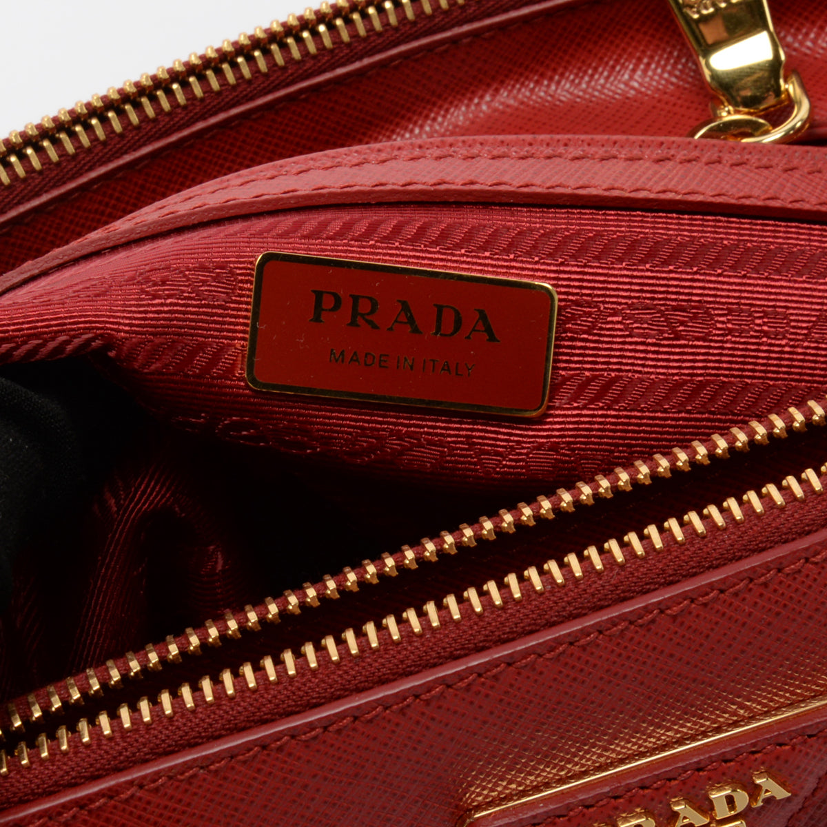 Prada Red Saffiano Lux Small Galleria Tote