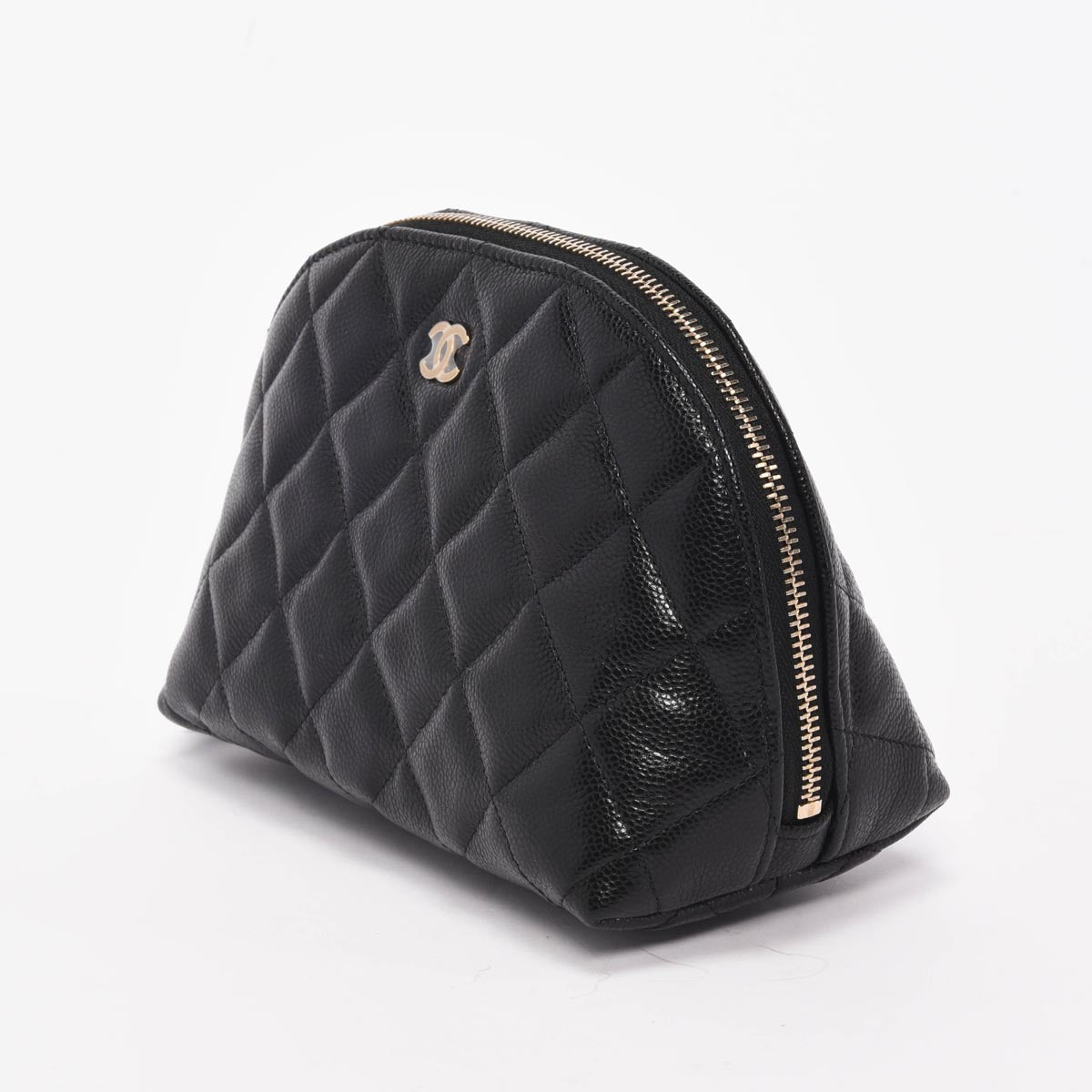 Chanel Black Caviar CC Cosmetic Case