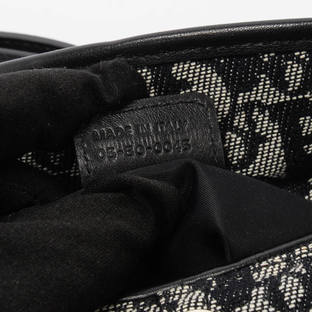 Dior Black Diorissimo Trotter Charm Shoulder Bag