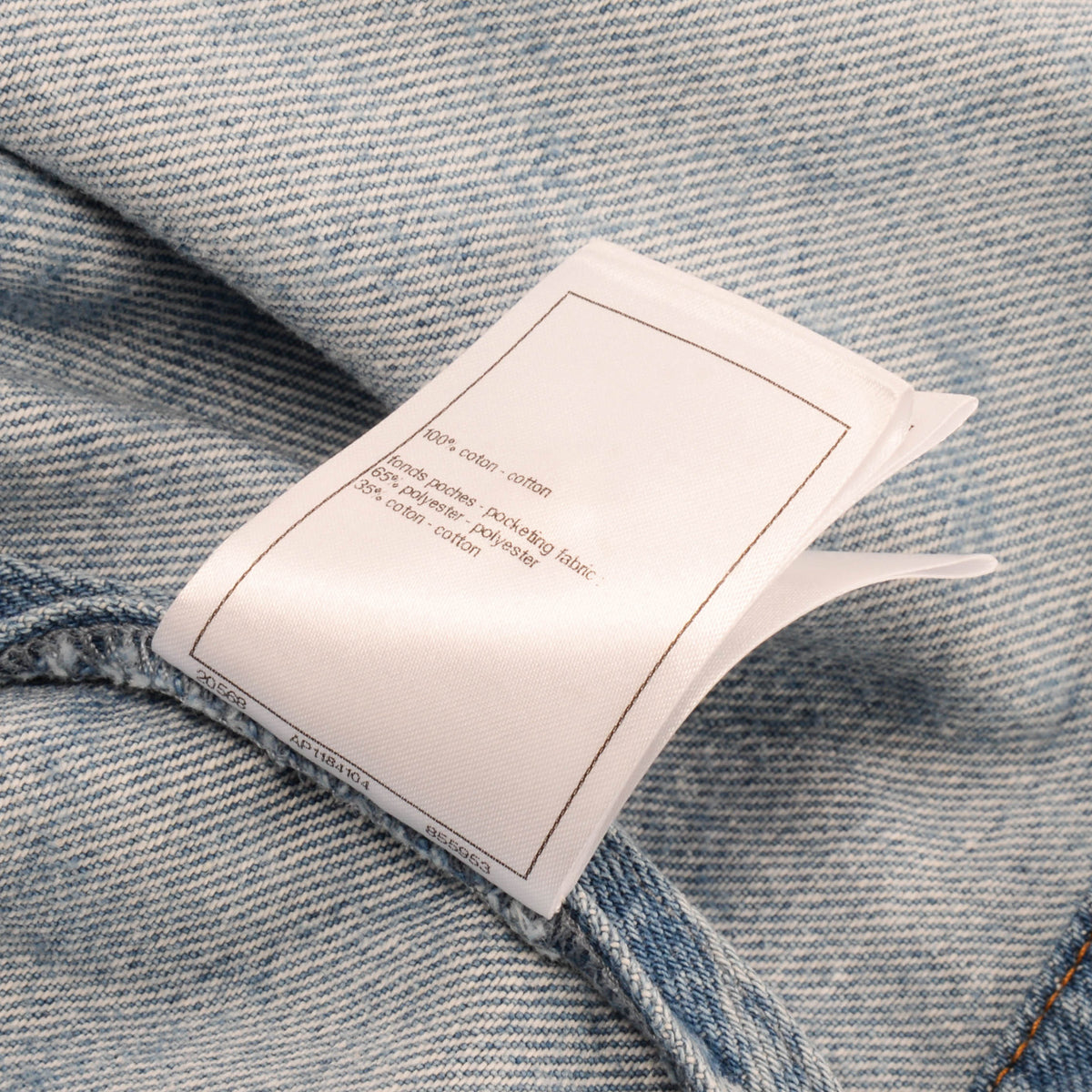 Chanel Blue Denim CC Camellia Jacket FR 38